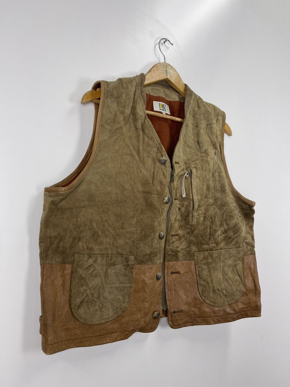 Leather Vintage IMZ Intermezzo True Leather Vest Size US M / EU 48-50 / 2 - 5 Thumbnail