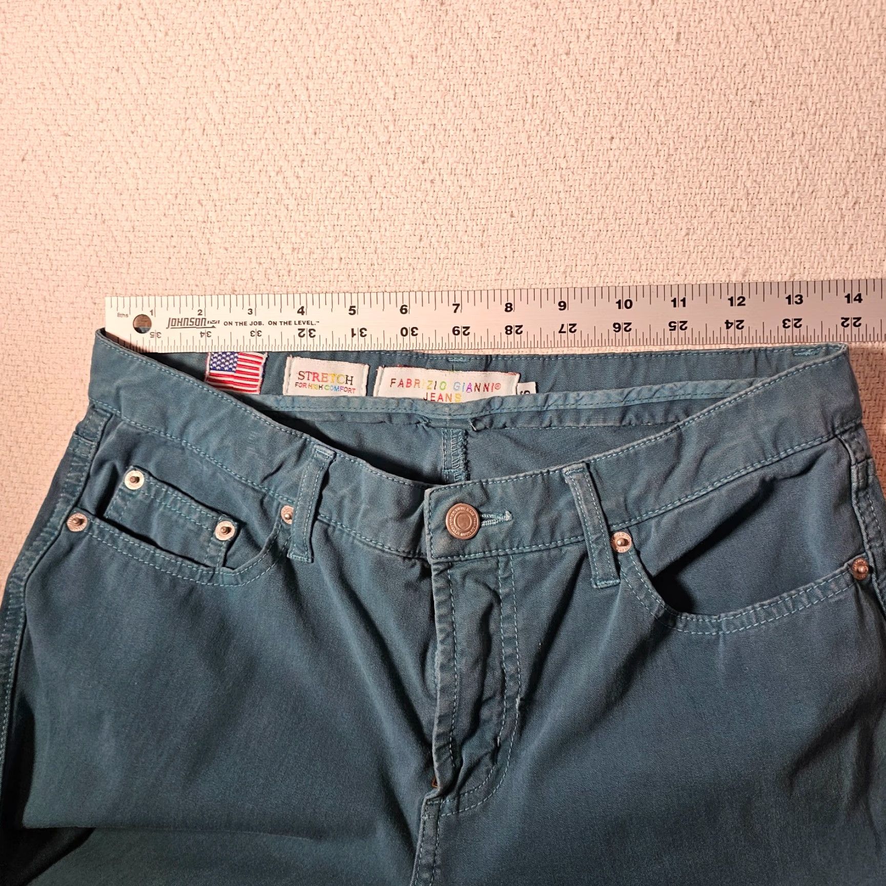 Altea VINTAGE Fabrizio Gianni Jeans Womens Jeans Regular Size 9 Blue Cotton Mid Rise Skinny Leg Distressed No Zip Pocket Jeans Size 30" / US 8 / IT 44 - 4 Thumbnail