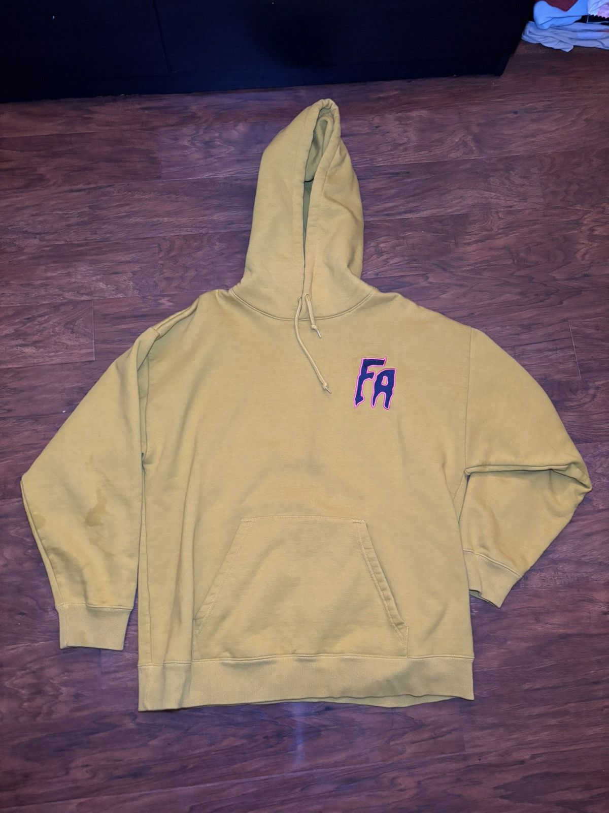 Fucking Awesome Yellow FA Hoodie Size US XXL / EU 58 / 5 - 1 Thumbnail