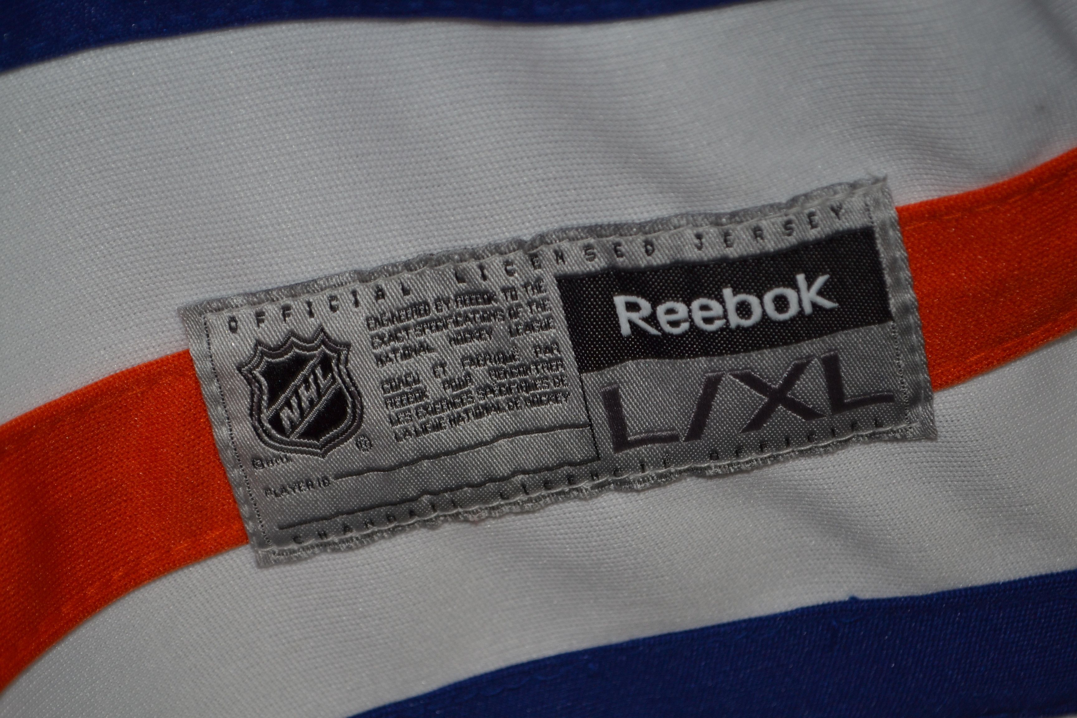 Reebok Edmonton Oilers White Reebok Jersey L/XL size Size US L / EU 52-54 / 3 - 4 Thumbnail