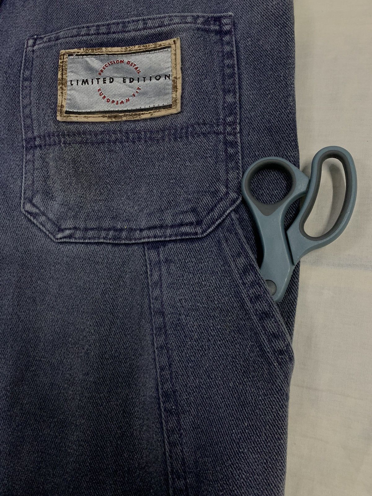 Warehouse Vintage Japanese Brand Limited Edition Faded Denim Overalls Size 31" - 16 Thumbnail