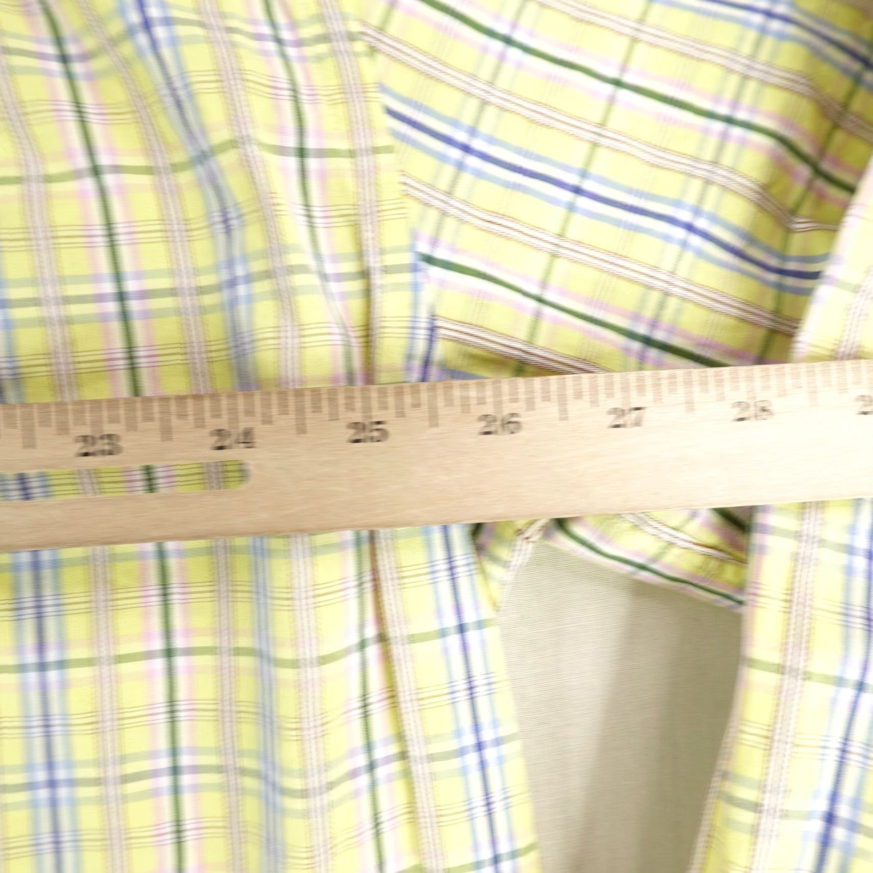 Paul & Shark VINTAGE Paul & Shark Button-Up Shirt Mens XLT Tall Yellow Blue Plaid Long Sleeve Casual Designer Italian Size US XL / EU 56 / 4 - 7 Thumbnail