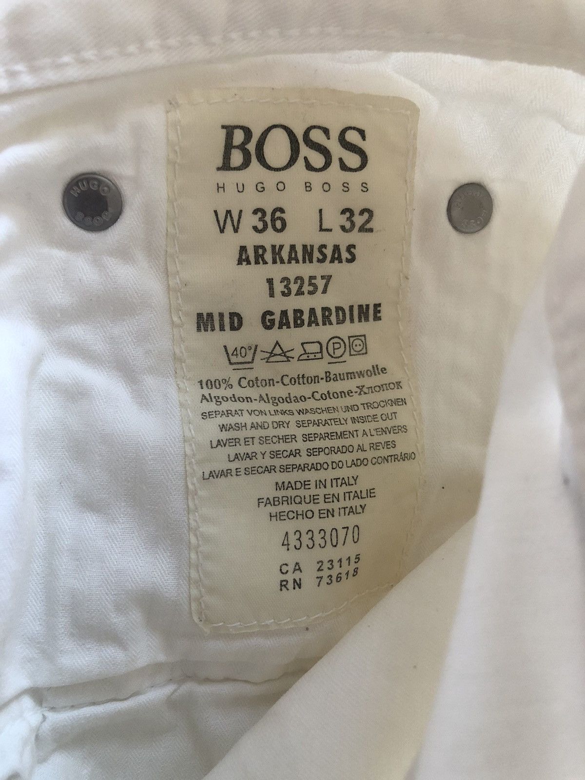 Hugo Boss HUGO BOSS ARKANSAS MID GABARDINE PANTS Size US 36 / EU 52 - 3 Thumbnail