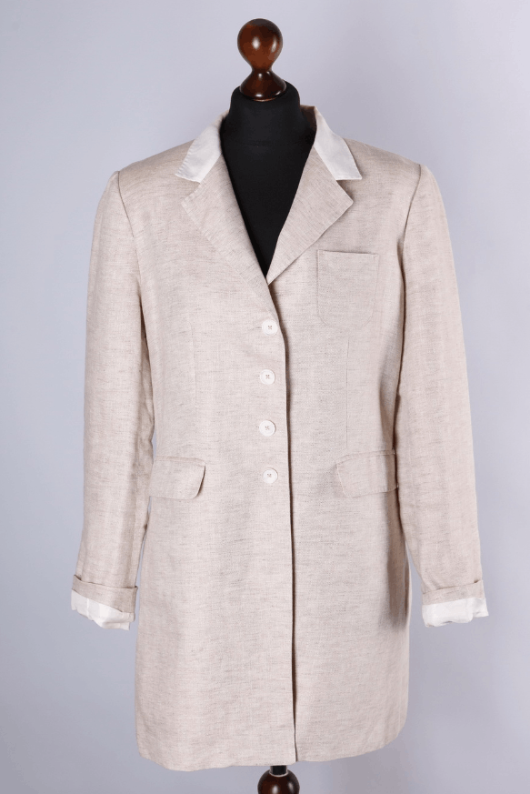 Other Women's Onorati Blazer Italian Tailored Jacket Beige Size M Size M / US 6-8 / IT 42-44 - 1 Thumbnail