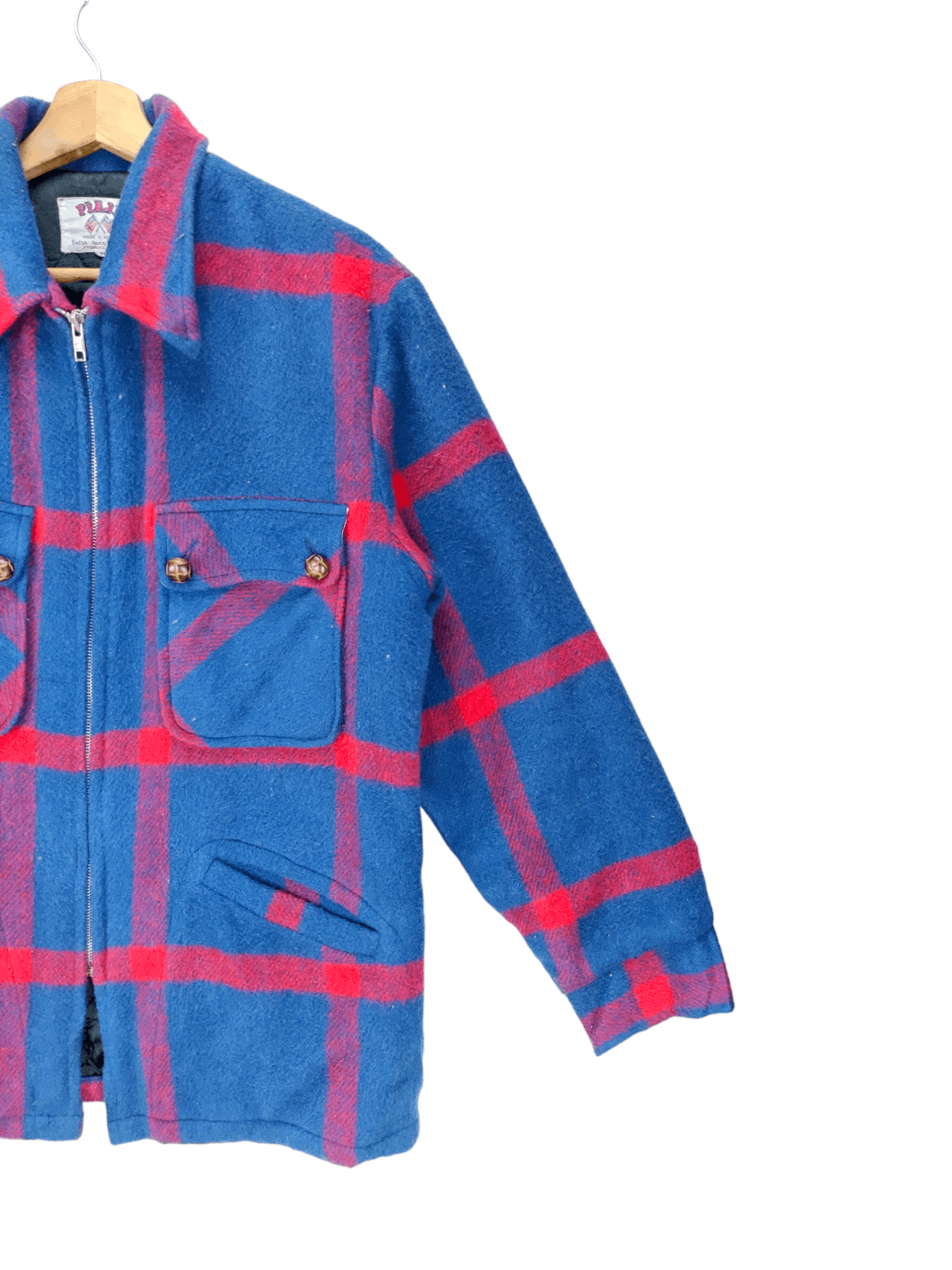 Japanese Brand Steals🔥Vintage Flannel Jacket Wool by Piaji Size US M / EU 48-50 / 2 - 6 Thumbnail