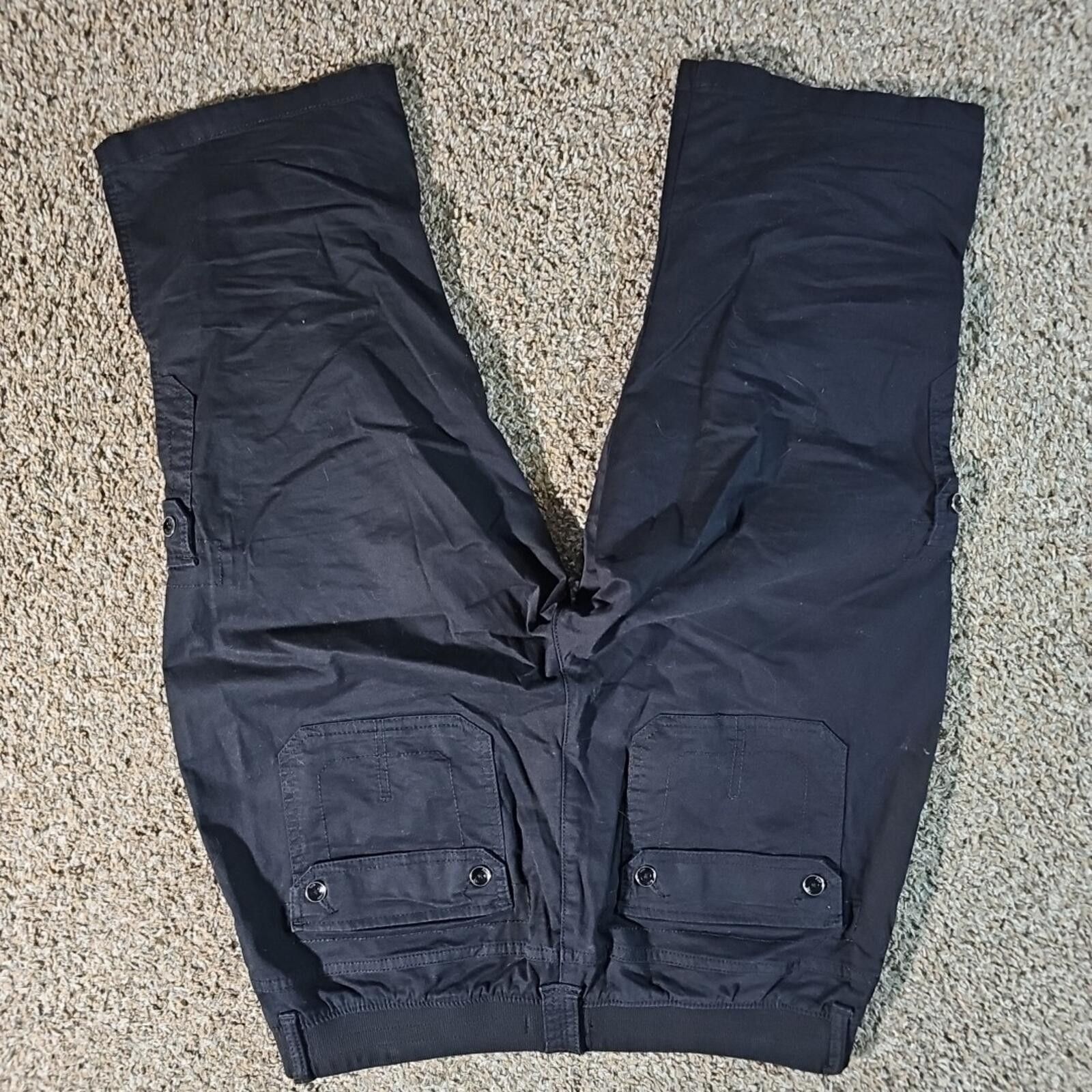 Lee Lee Relaxed Fit Mid Rise 14M Black Capris Size 36" / US 14 / IT 50 - 6 Thumbnail