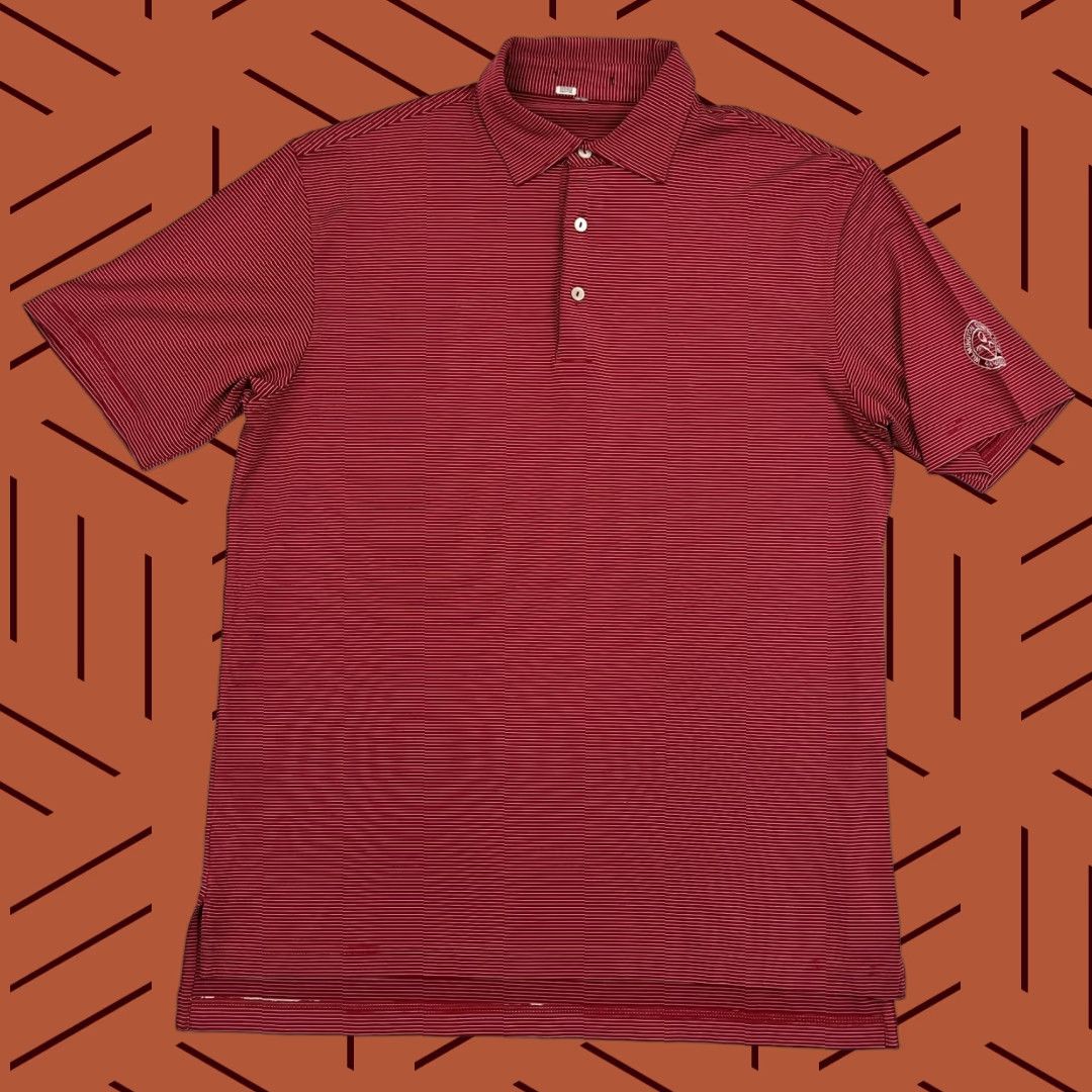 Peter Millar Peter Millar Polo Shirt Men M Red Summer Comfort Golf Pinstripe Logo Size US M / EU 48-50 / 2 - 1 Thumbnail