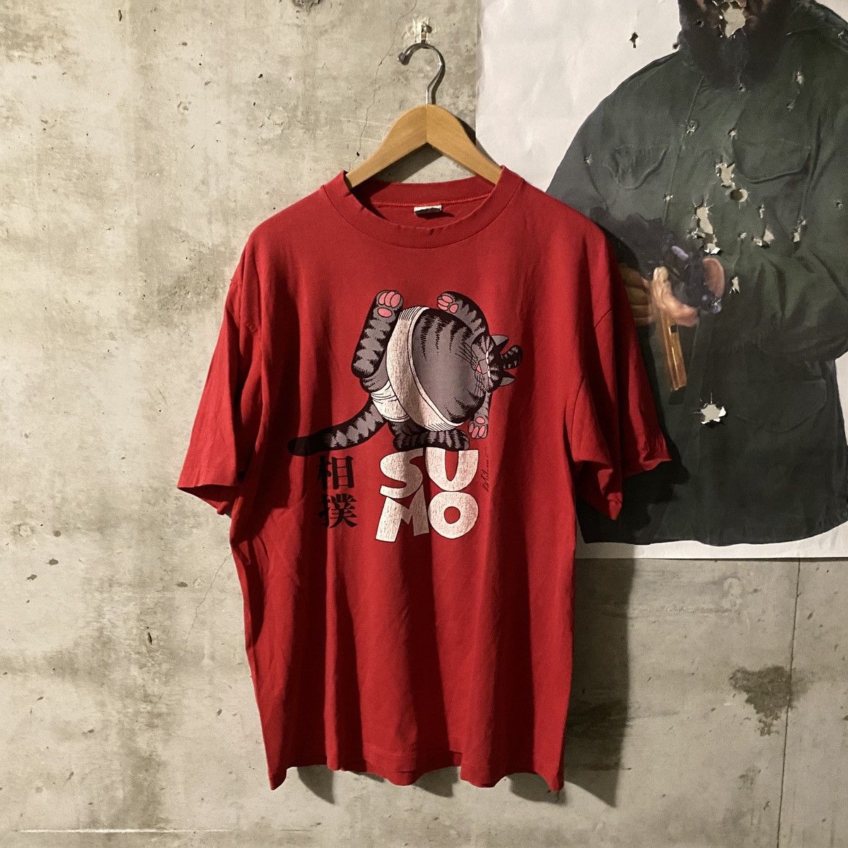 Japanese Brand × Vintage SUMO Cat Reverse Graphic Shirt Size US XL / EU 56 / 4 - 2 Thumbnail