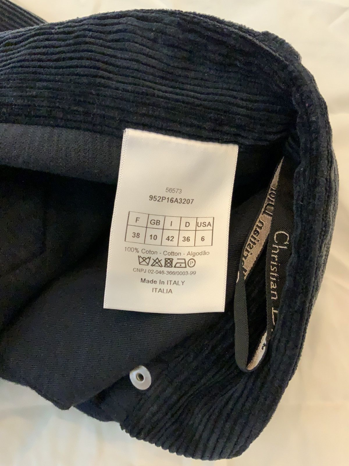 Dior Navy Corduroy Pants Size US 30 / EU 46 - 4 Thumbnail