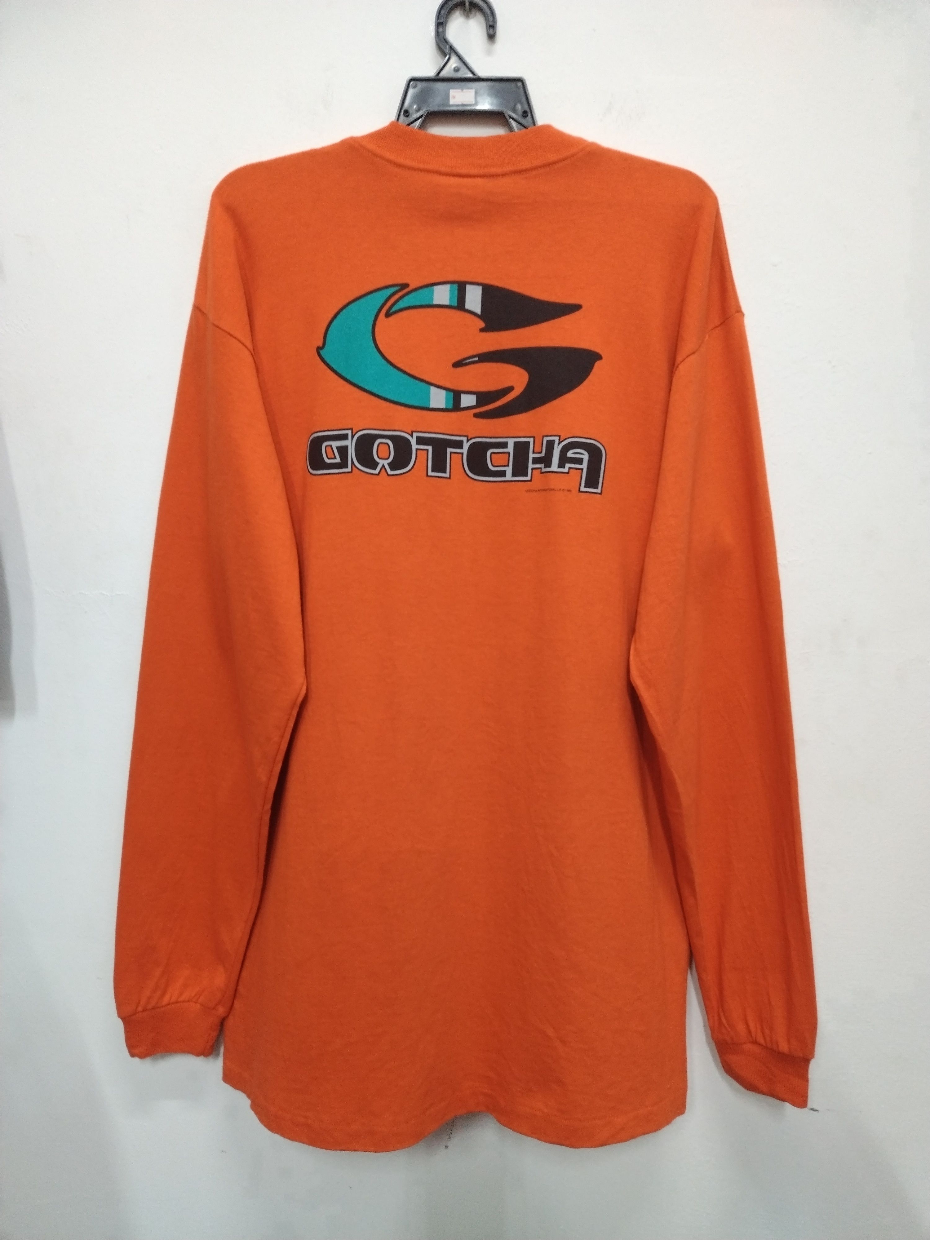 Gotcha Vintage 1998 GOTCHA L/SLEEVE tee surf skate made in usa Size US L / EU 52-54 / 3 - 2 Thumbnail