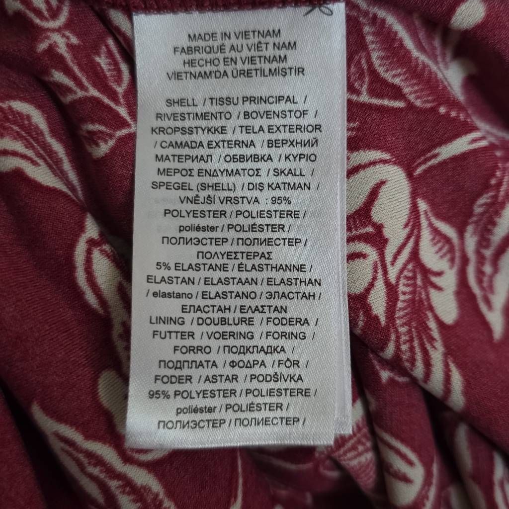 Lauren Ralph Lauren Lauren Ralph Lauren Women's Size 14 Dk Red Cream Floral Prin Size XL / US 12-14 / IT 48-50 - 3 Thumbnail