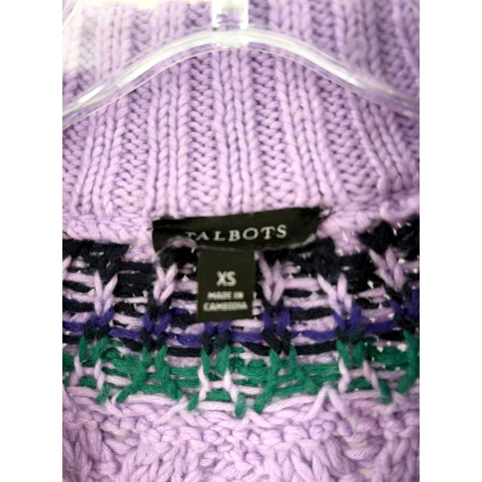 Talbots Talbots Purple Size XS Sweater - Pre-Owned, Regular XS, Purple Talbots Sweater Size XS / US 0-2 / IT 36-38 - 3 Thumbnail