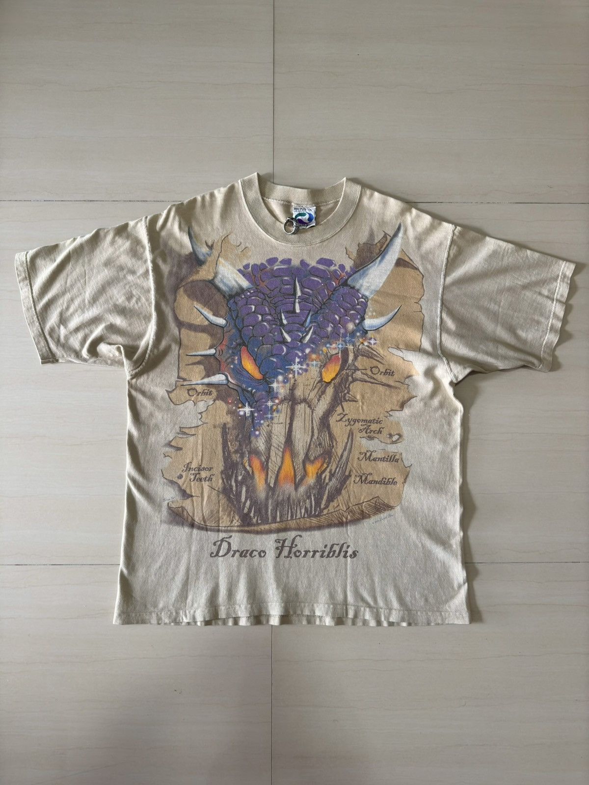 Liquid Blue 1997 Draco Horriblis Orbit Dragon 90s VTG Liquid Blue Shirt Size US L / EU 52-54 / 3 - 3 Thumbnail
