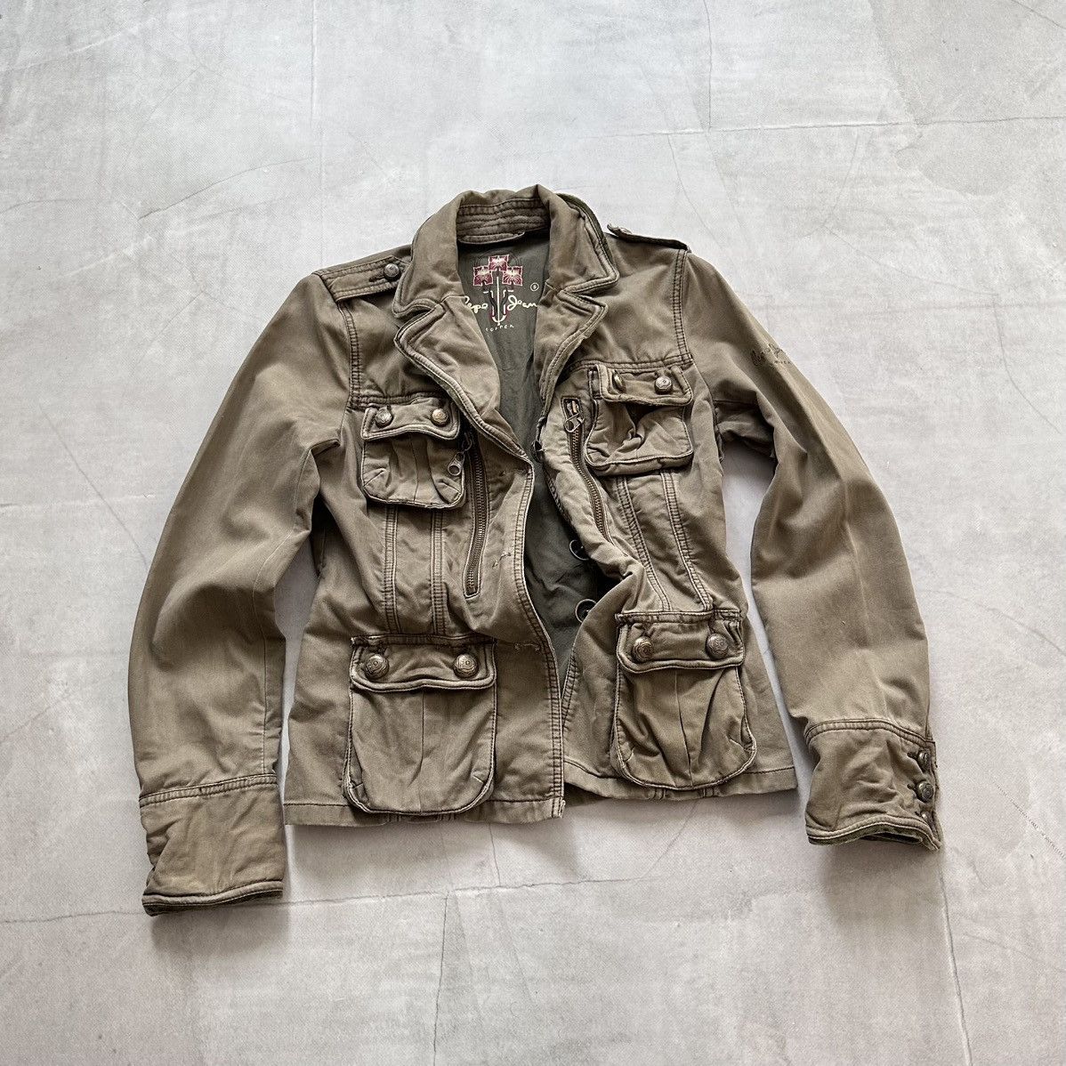 Hysteric Glamour × Undercover 00s Napoleon Military Multipocket Jacket LGB YSL PPFM Vibe Size S / US 4 / IT 40 - 14 Thumbnail