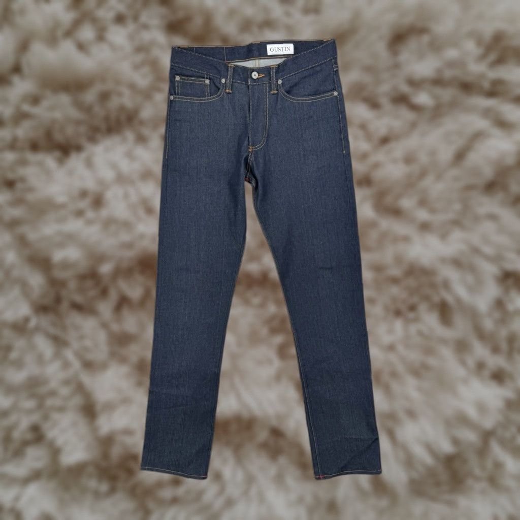 Gustin California Straight Selvedge Denim Jeans Mens Size 31 • NEW