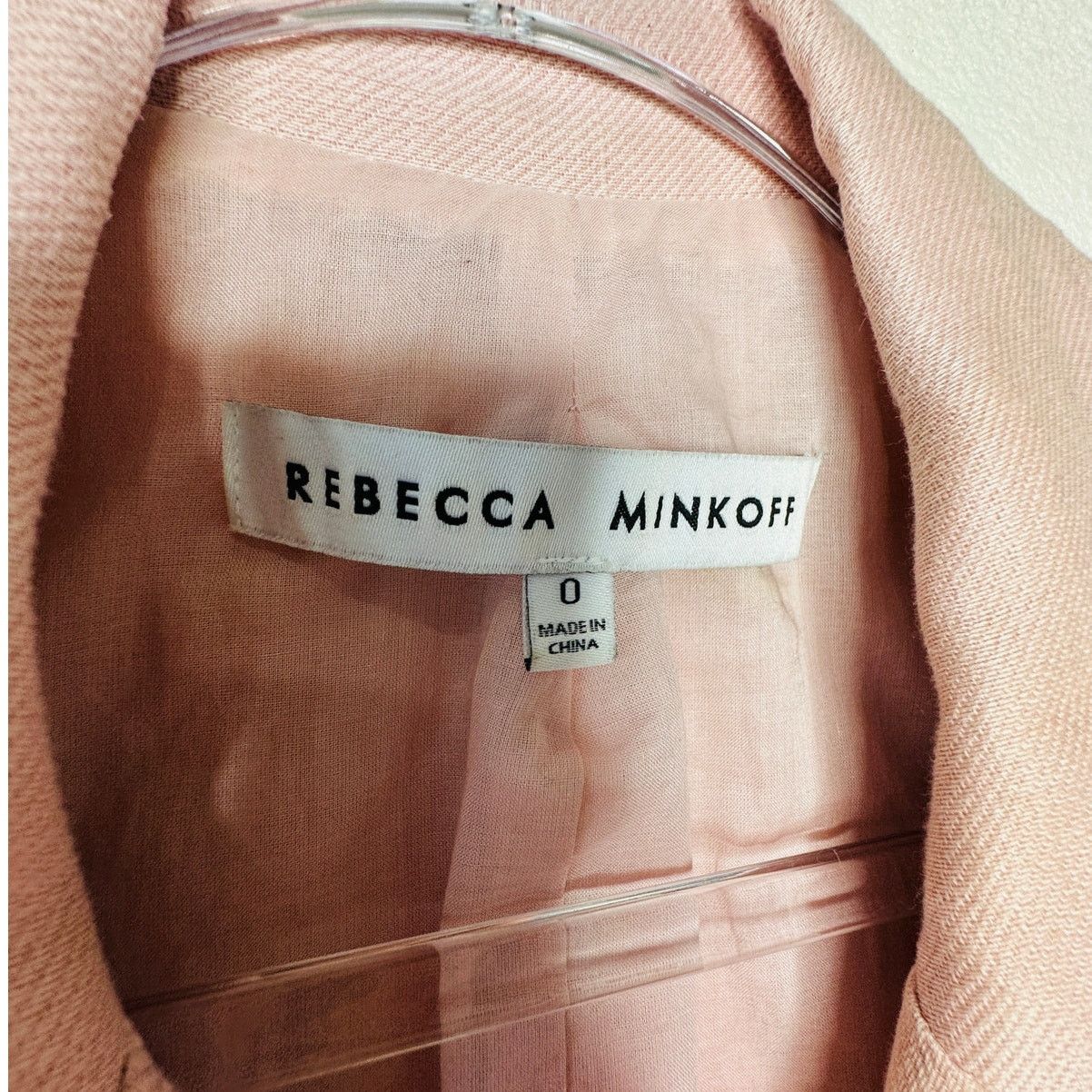Rebecca Minkoff Rebecca Minkoff Pink Linen Blazer Size 0 Double Button Chic Size XS / US 0-2 / IT 36-38 - 6 Thumbnail