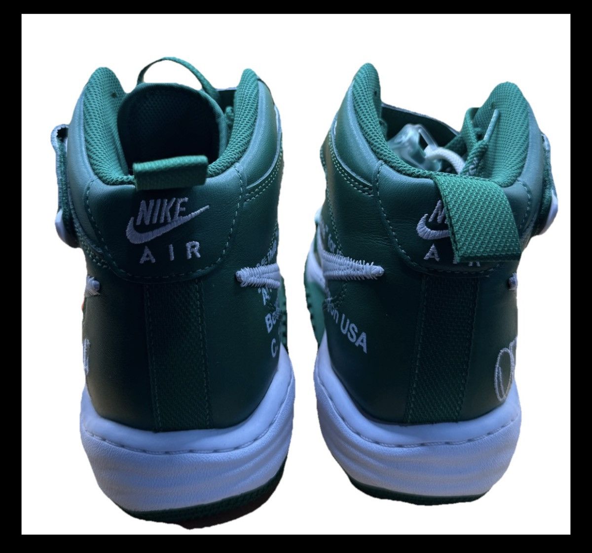 Nike × Off-White Off White Nike Air Force 1 Mid Pine Green Size 9 Size US 9 / EU 42 - 5 Thumbnail