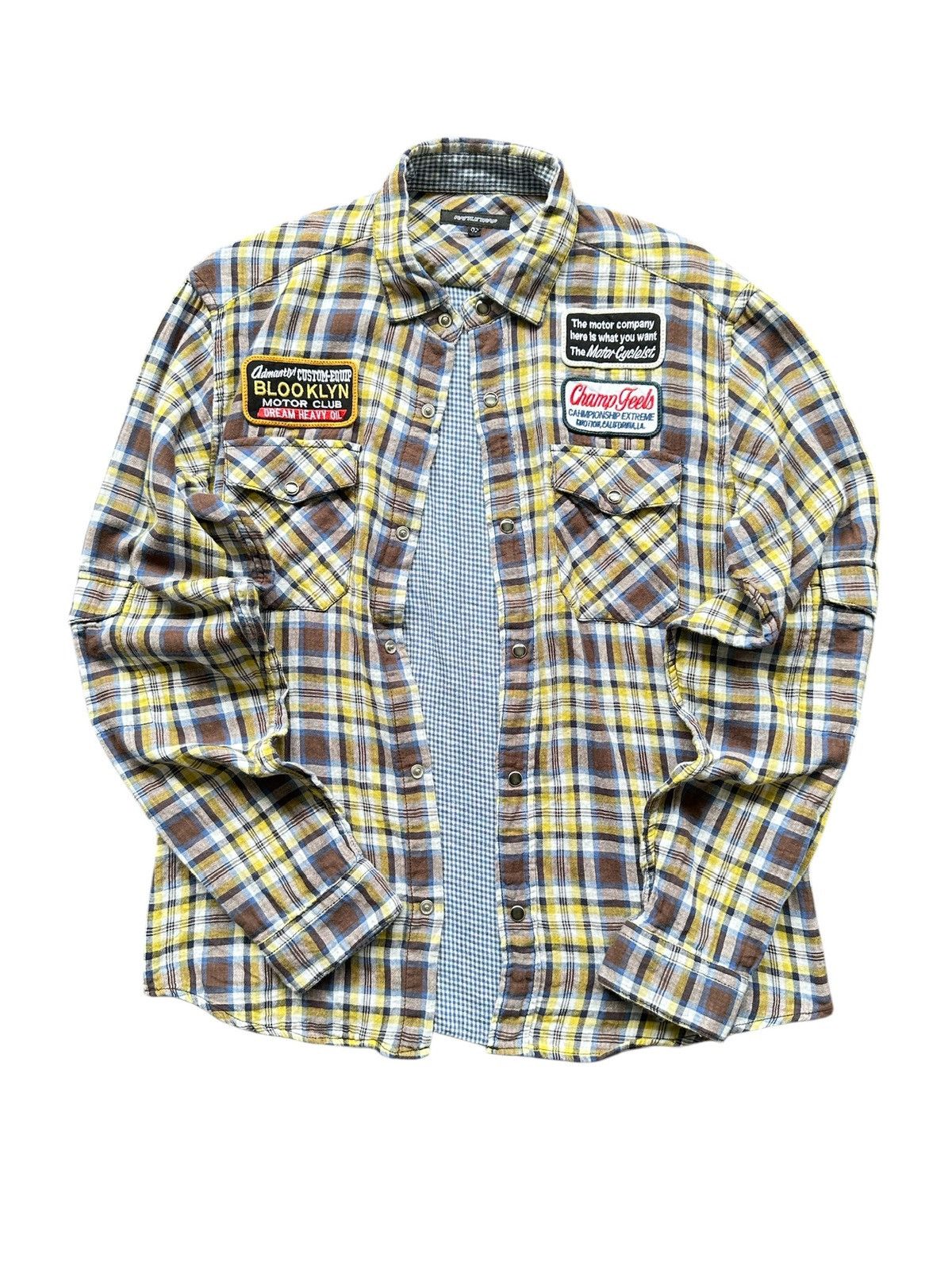 Hysteric Glamour 2010's Rattle trap checked snap button shirt Size US M / EU 48-50 / 2 - 1 Thumbnail