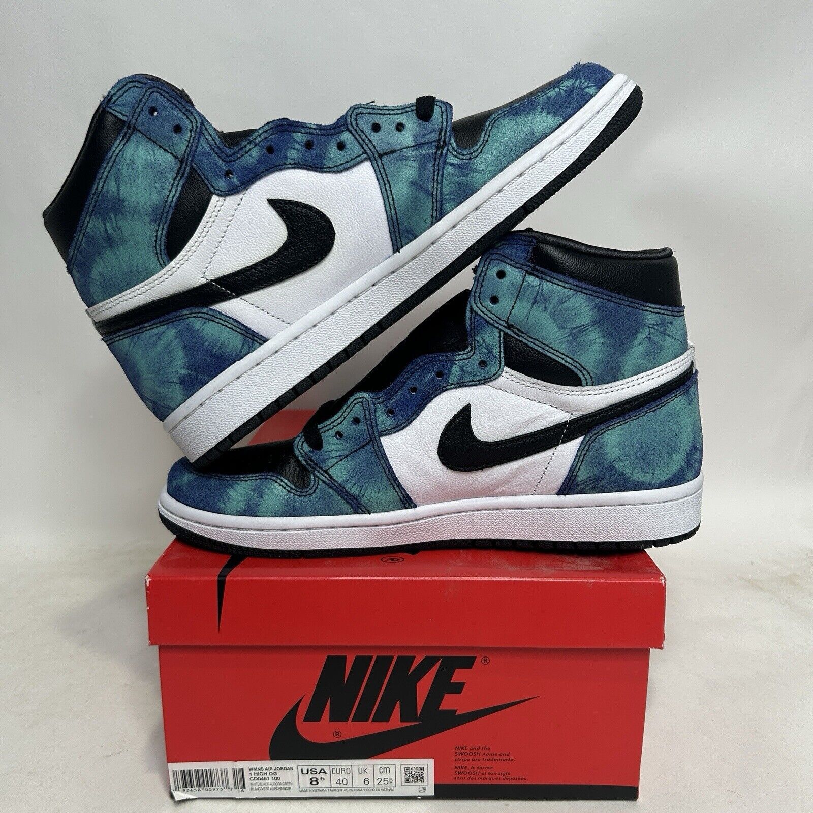 Nike Nike Air Jordan 1 Retro High OG WMNS “Tie Dye” 2024 Size US 8.5 / IT 38.5 - 3 Thumbnail