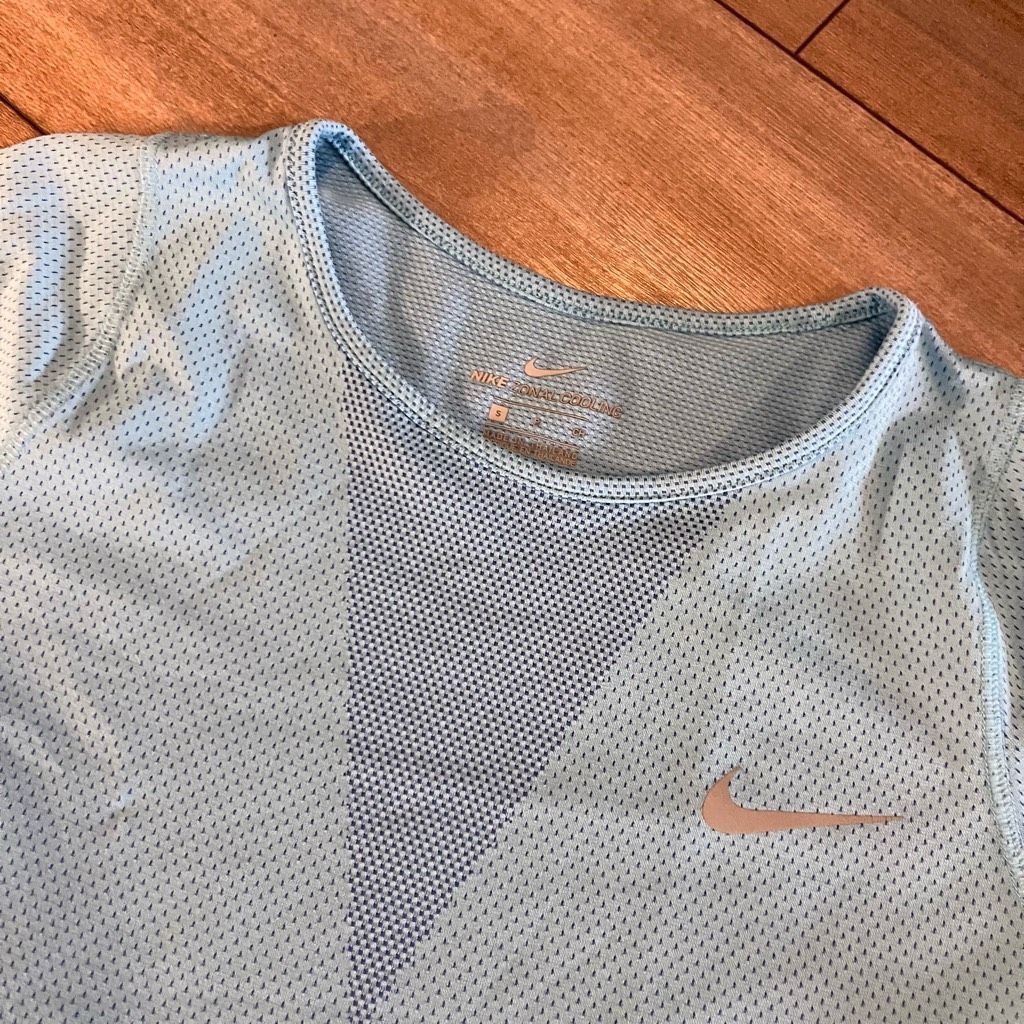 Nike Nike Blue Athletic Workout Shirt Women Small Bin J-36 Size S / US 4 / IT 40 - 2 Thumbnail
