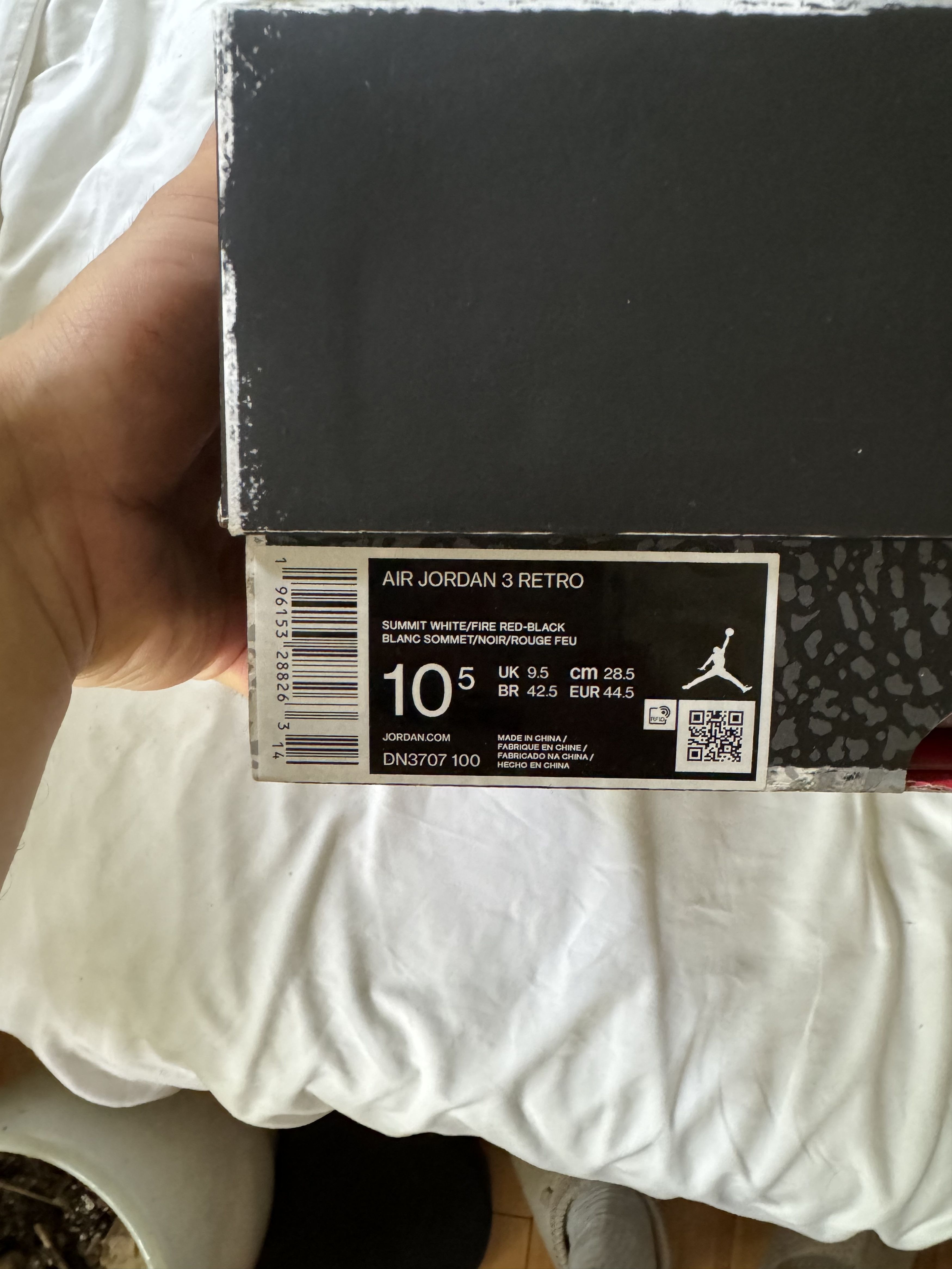 Jordan Brand Air Jordan 3 Retro Men's Shoes Size US 10.5 / EU 43-44 - 5 Thumbnail