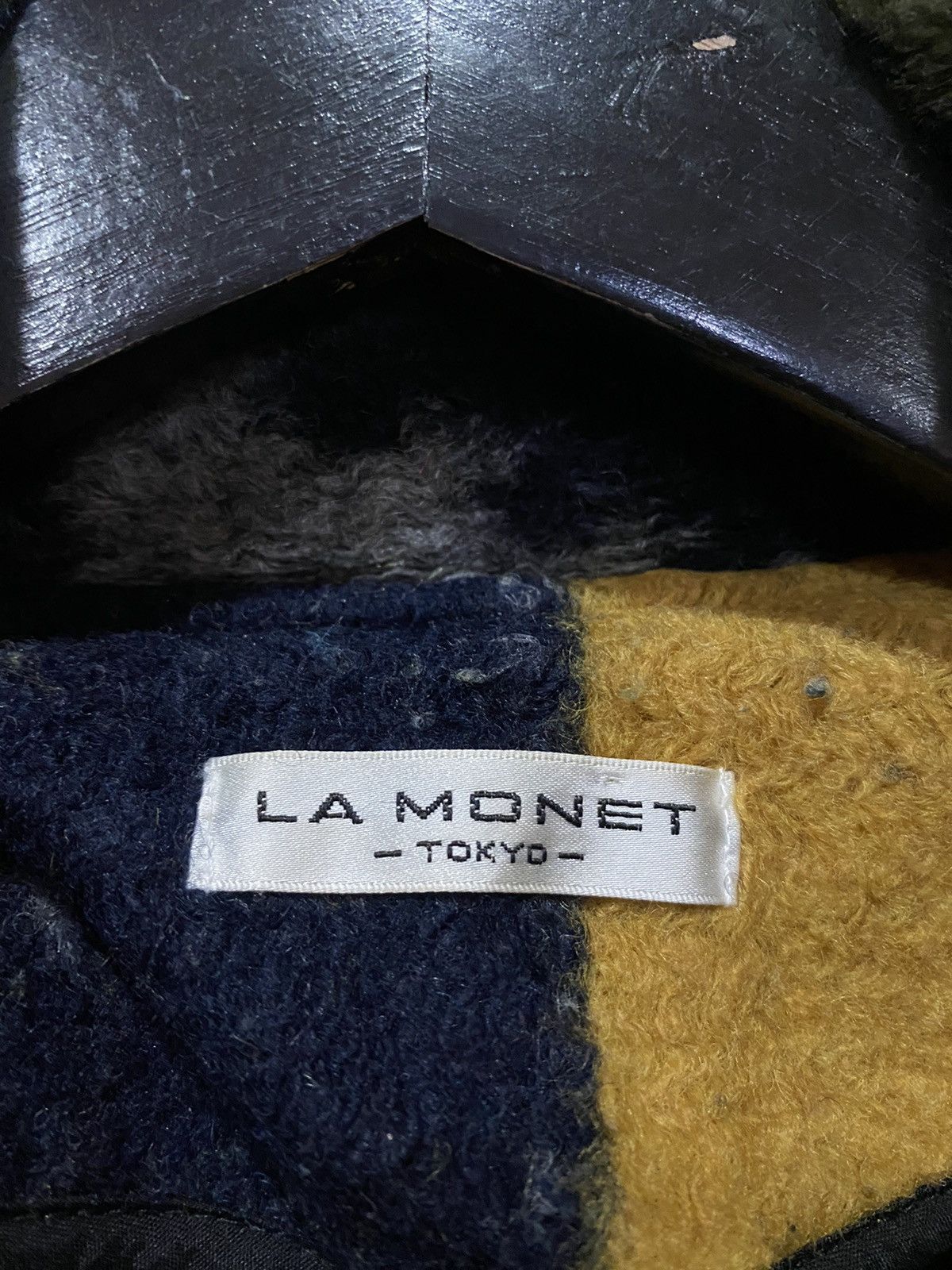 If Six Was Nine × Japanese Brand Unique Vintage La Monet Tokyo Wool Jacket Abstract Size US L / EU 52-54 / 3 - 4 Thumbnail