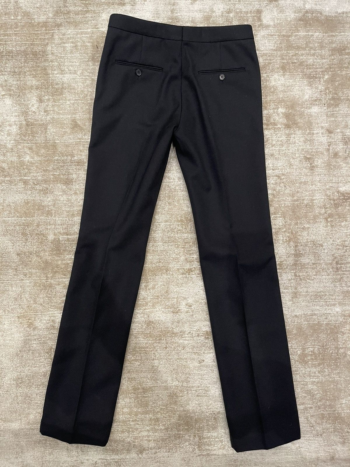 Hedi Slimane × Saint Laurent Paris fw 2016, tuxedo pants with red detail Size 48S - 14 Thumbnail