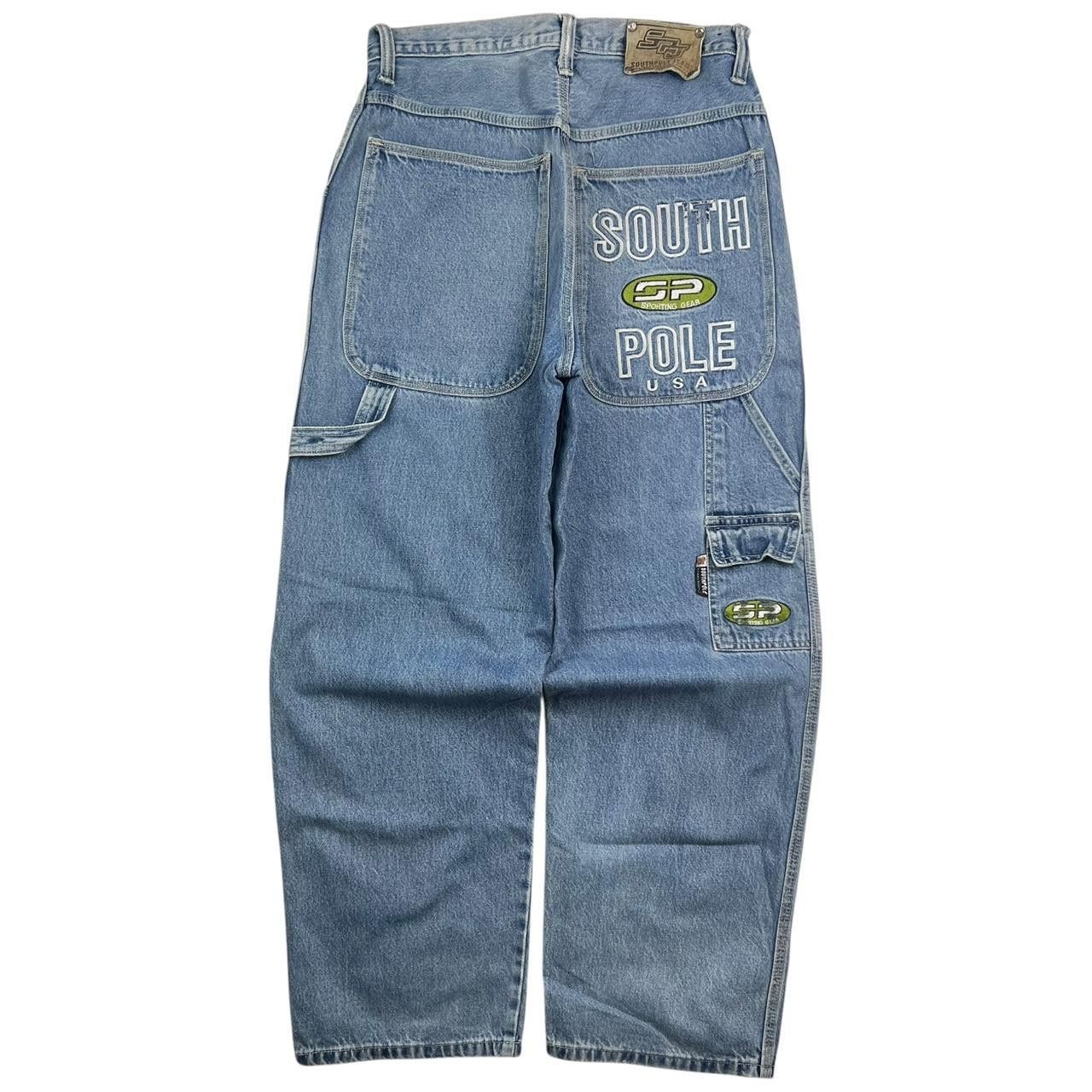 Southpole Vintage Baggy Southpole Light Wash Carpenter Jeans Waist 32 Size US 32 / EU 48 - 1 Thumbnail