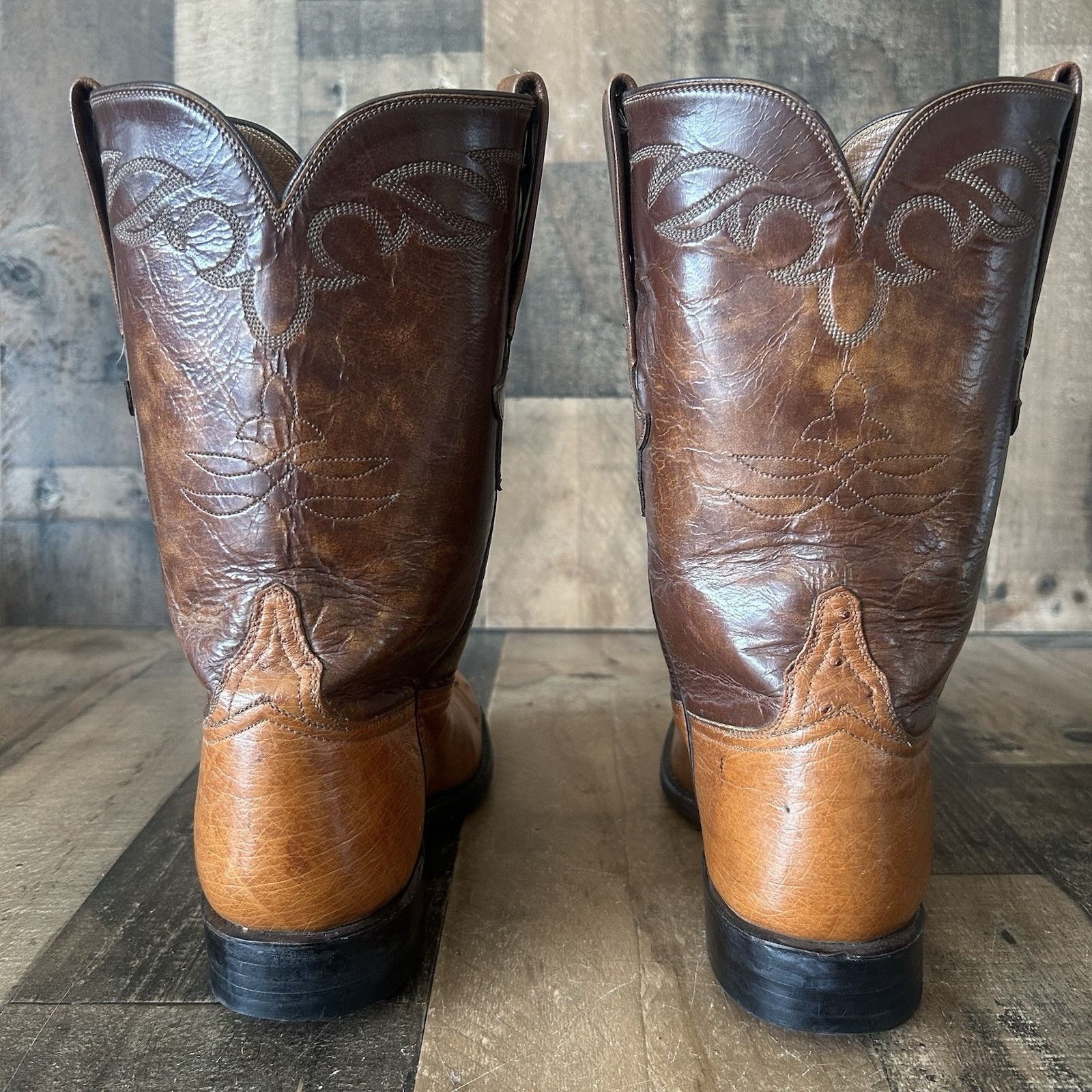 Lucchese Lucchese Classics L8348 Ostrich Cowboy Boots Mens 6.5 D Size US 6.5 / EU 39-40 - 8 Thumbnail