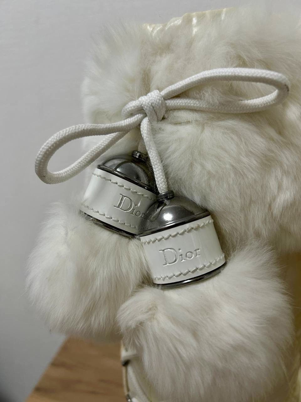 Dior Y2K Dior by John Galliano Fur Gradient Snow Pompon Boots Size US 7 / IT 37 - 8 Thumbnail