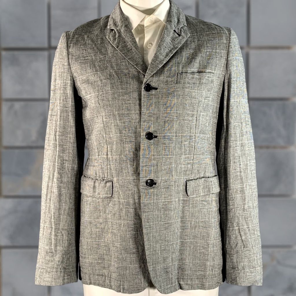 Comme des Garcons Girl COMME des GARCONS BLACK Sport Coat Chest XL Glenplaid Notch Lapel Mens Size US XL / EU 56 / 4 - 1 Thumbnail