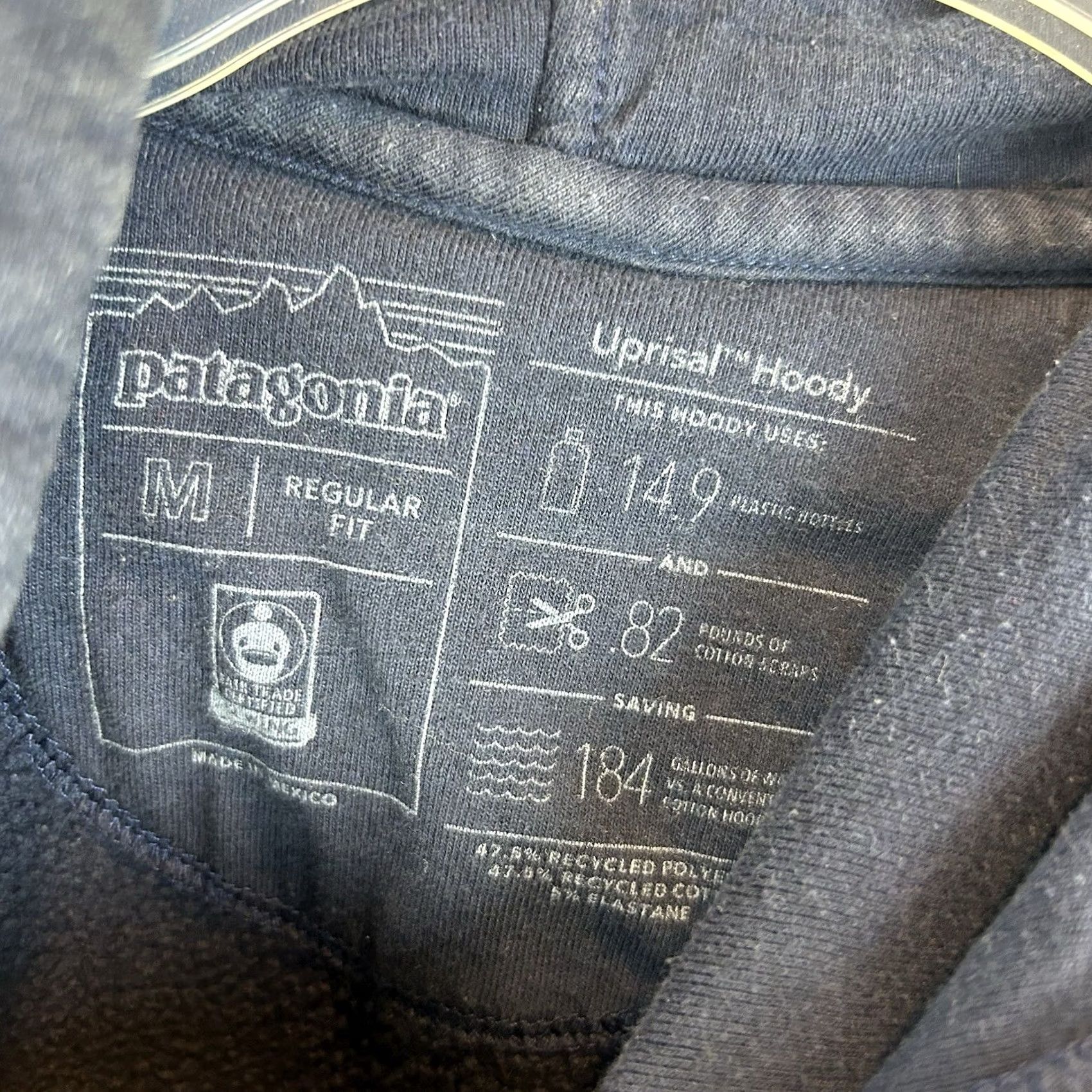 Patagonia Patagonia Hoodie Mens S Blue Fitz Roy Bison Uprisal Recycled Buffalo Size US S / EU 44-46 / 1 - 3 Thumbnail