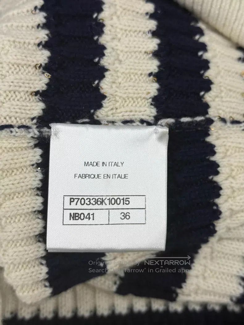 Chanel Chanel Blue and white sequin striped sweater Size XS / US 0-2 / IT 36-38 - 5 Thumbnail