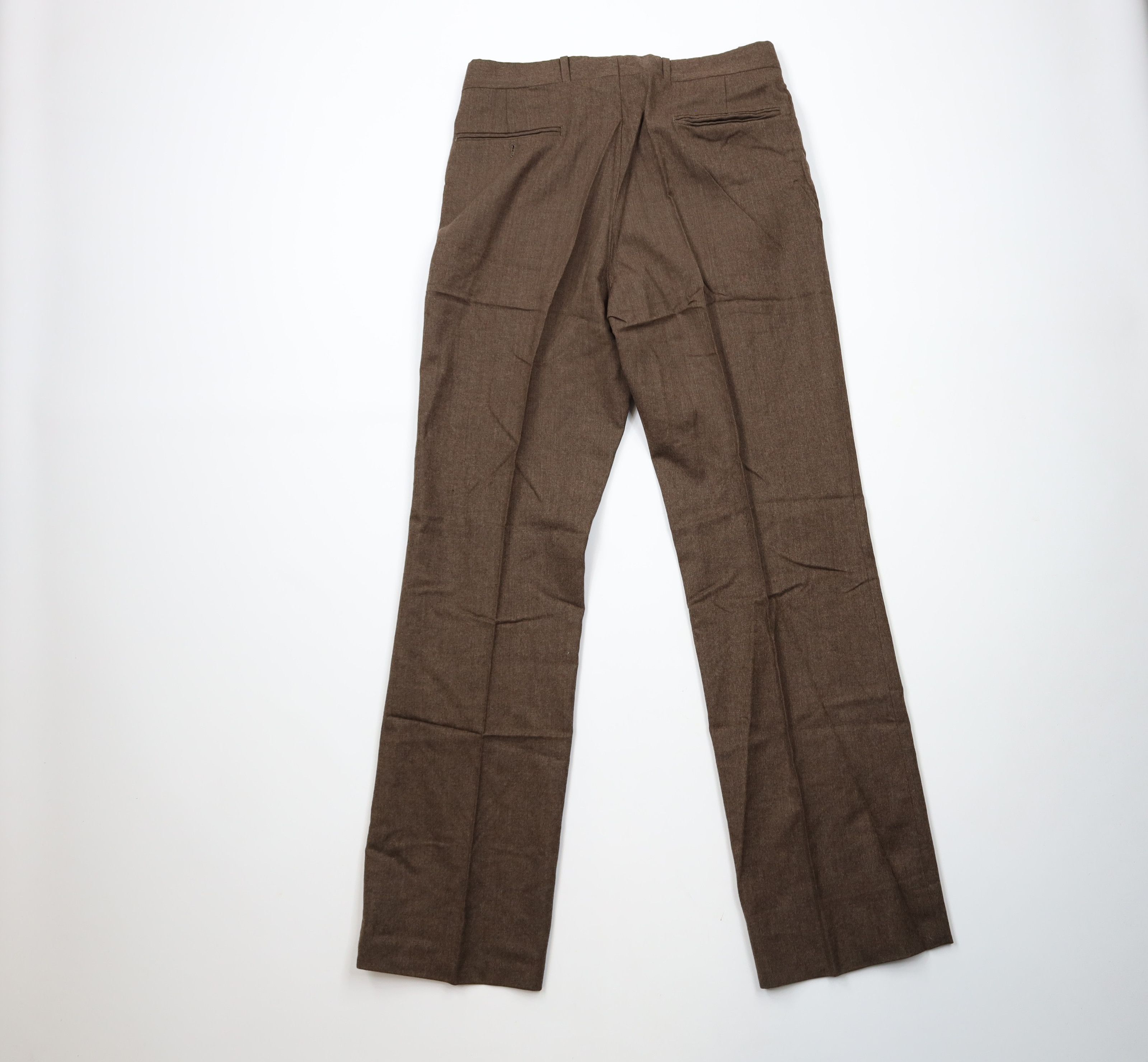 Vintage Vintage 60s 70s Streetwear Wide Leg Chino Pants Brown USA Size US 32 / EU 48 - 10 Thumbnail