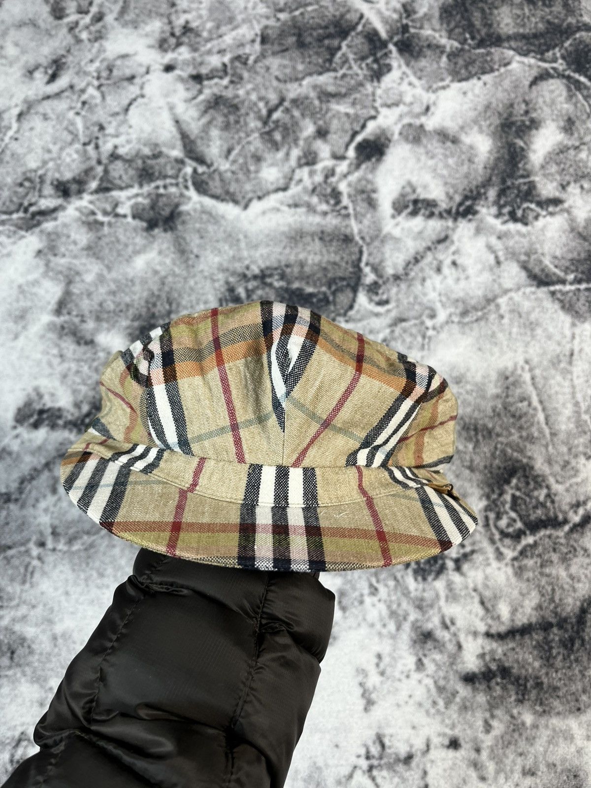 Burberry Burberry London Linen Check Cap Size ONE SIZE - 4 Thumbnail