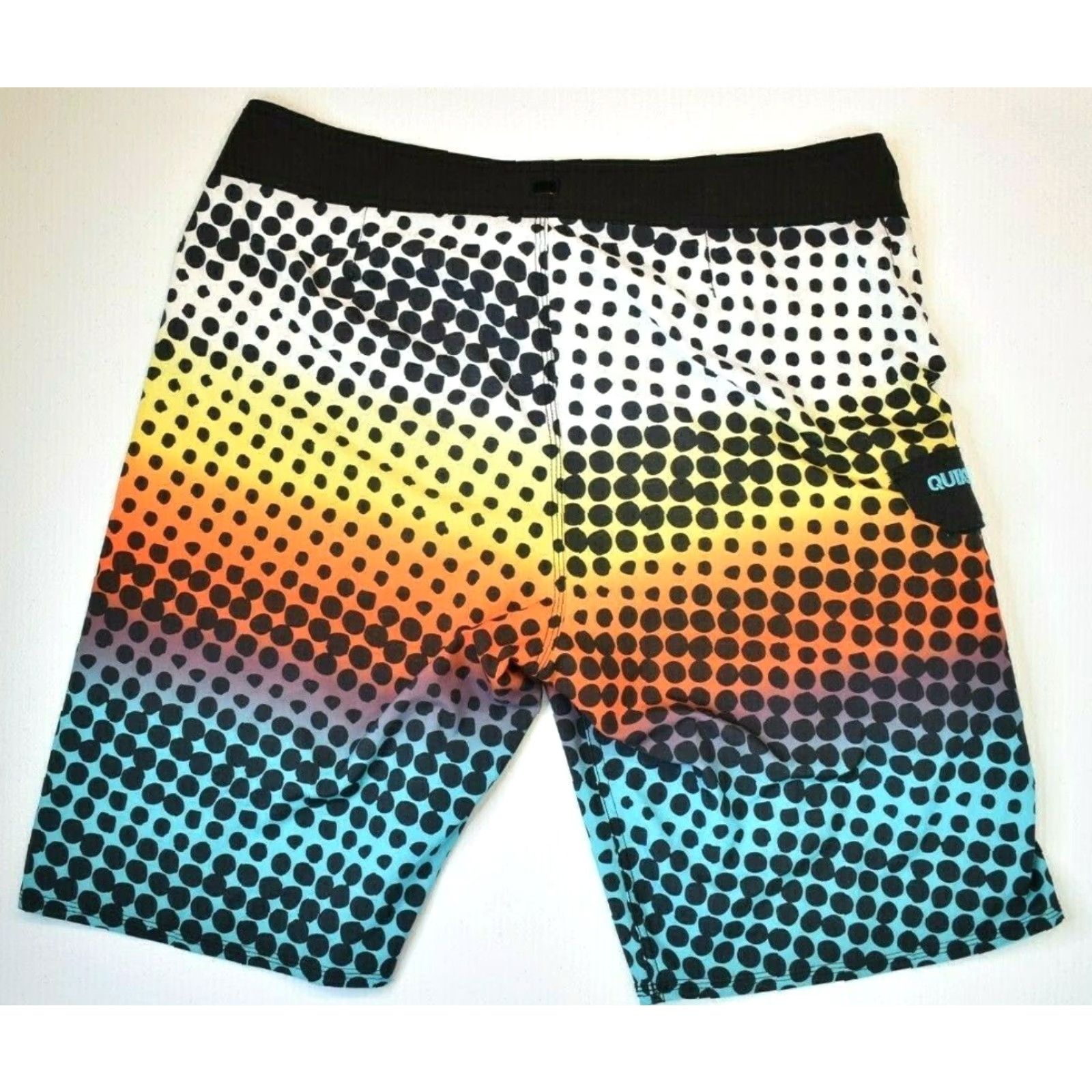 Quiksilver Quiksilver Boardshorts Multicolor Polka Dot Mens 38 Regular Drawstring Bottom Men Size ONE SIZE - 2 Thumbnail