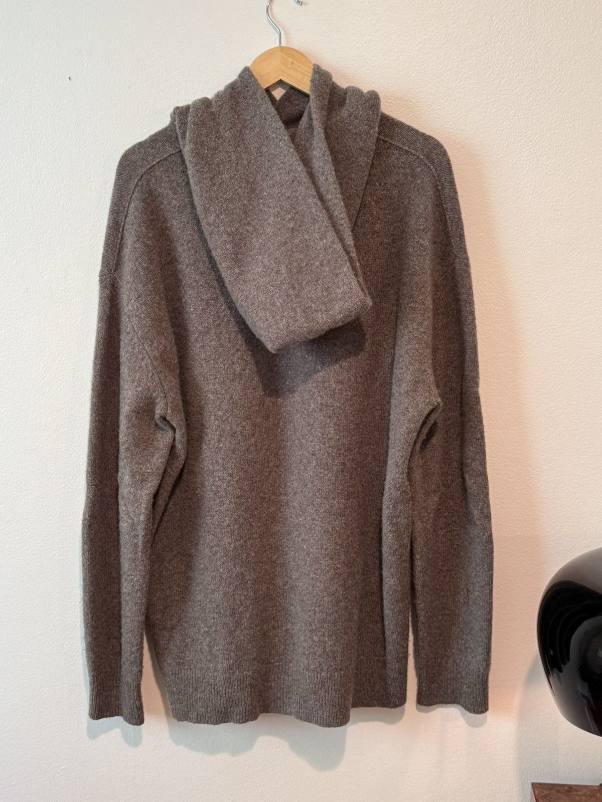 Acne Studios Acne Studios Kristen Wool and Cashmere Blend Hoodie Brown Size US S / EU 44-46 / 1 - 7 Thumbnail