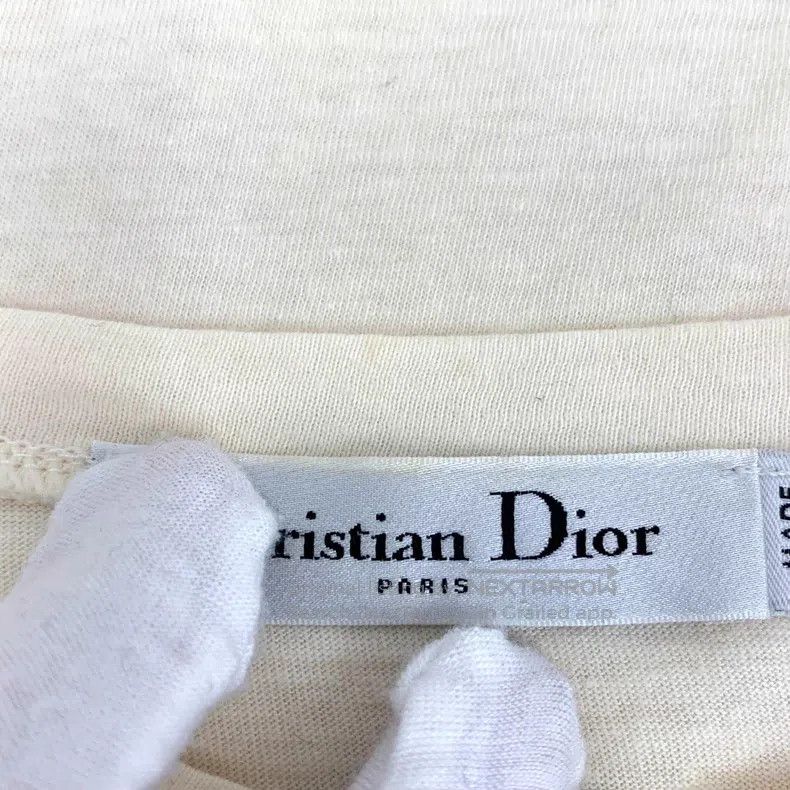 Dior Dior Beige logo letter pattern printed cotton round-neck s Size S / US 4 / IT 40 - 8 Thumbnail