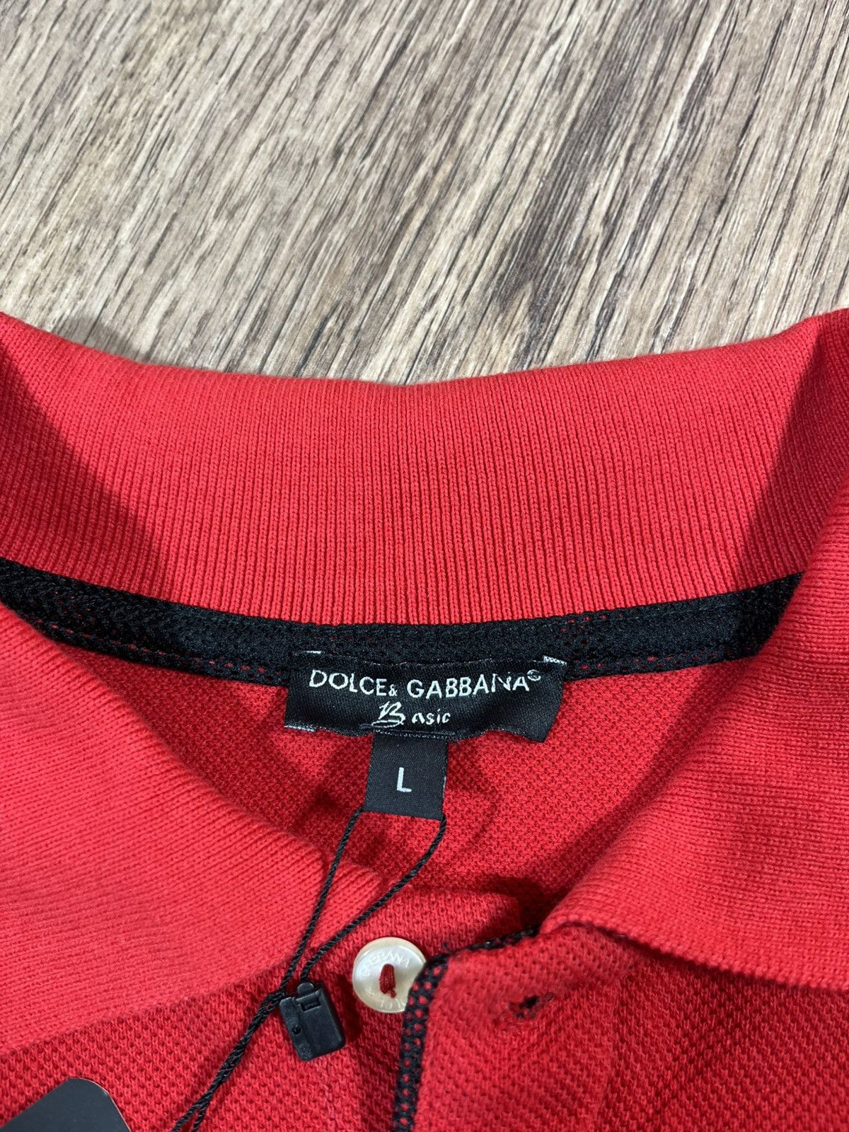 Dolce & Gabbana Dolce & Gabbana Red Polo Long Sleeve Size US L / EU 52-54 / 3 - 8 Thumbnail