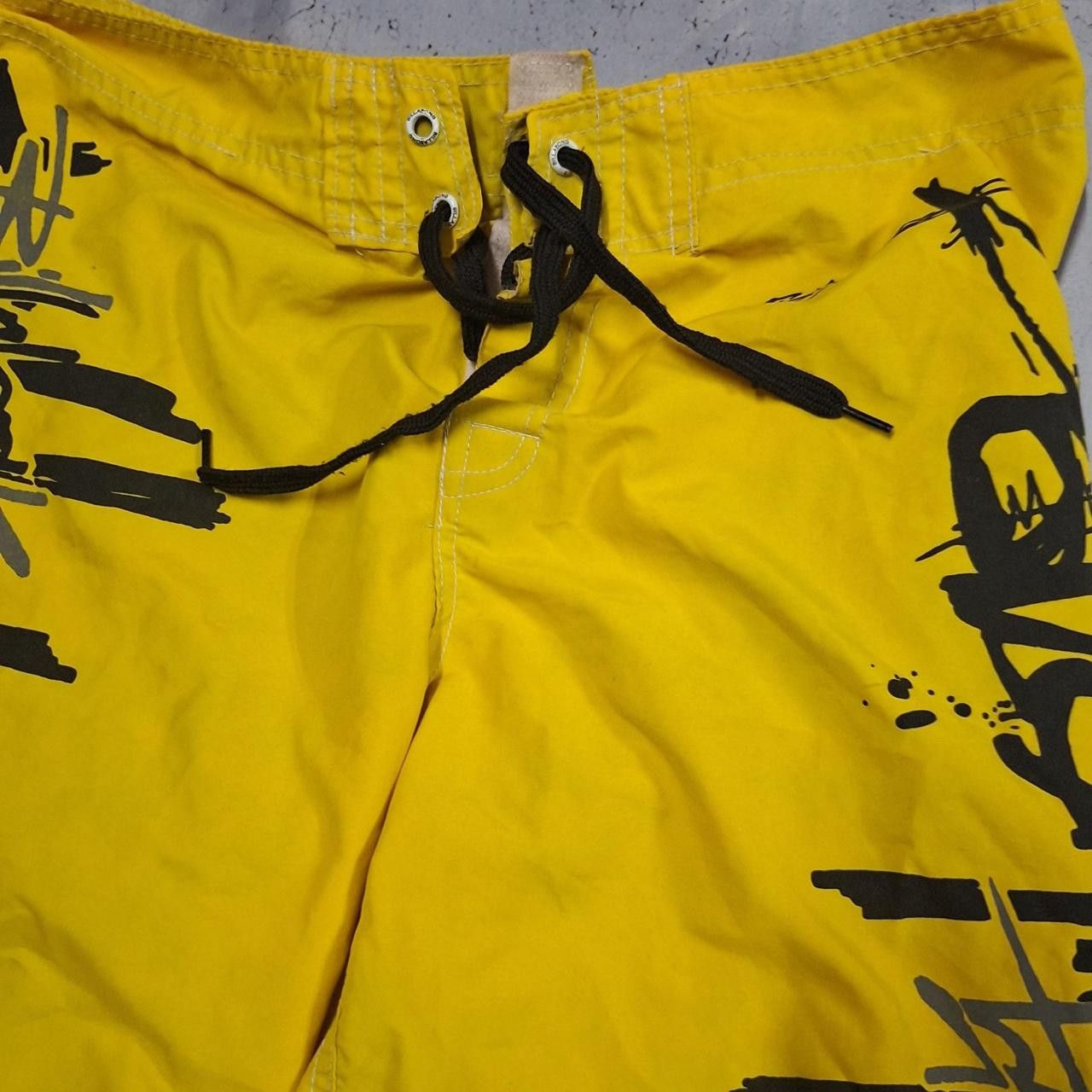 Billabong Yellow Billabong board shorts with drawstring waist #skater Size US 32 / EU 48 - 2 Thumbnail
