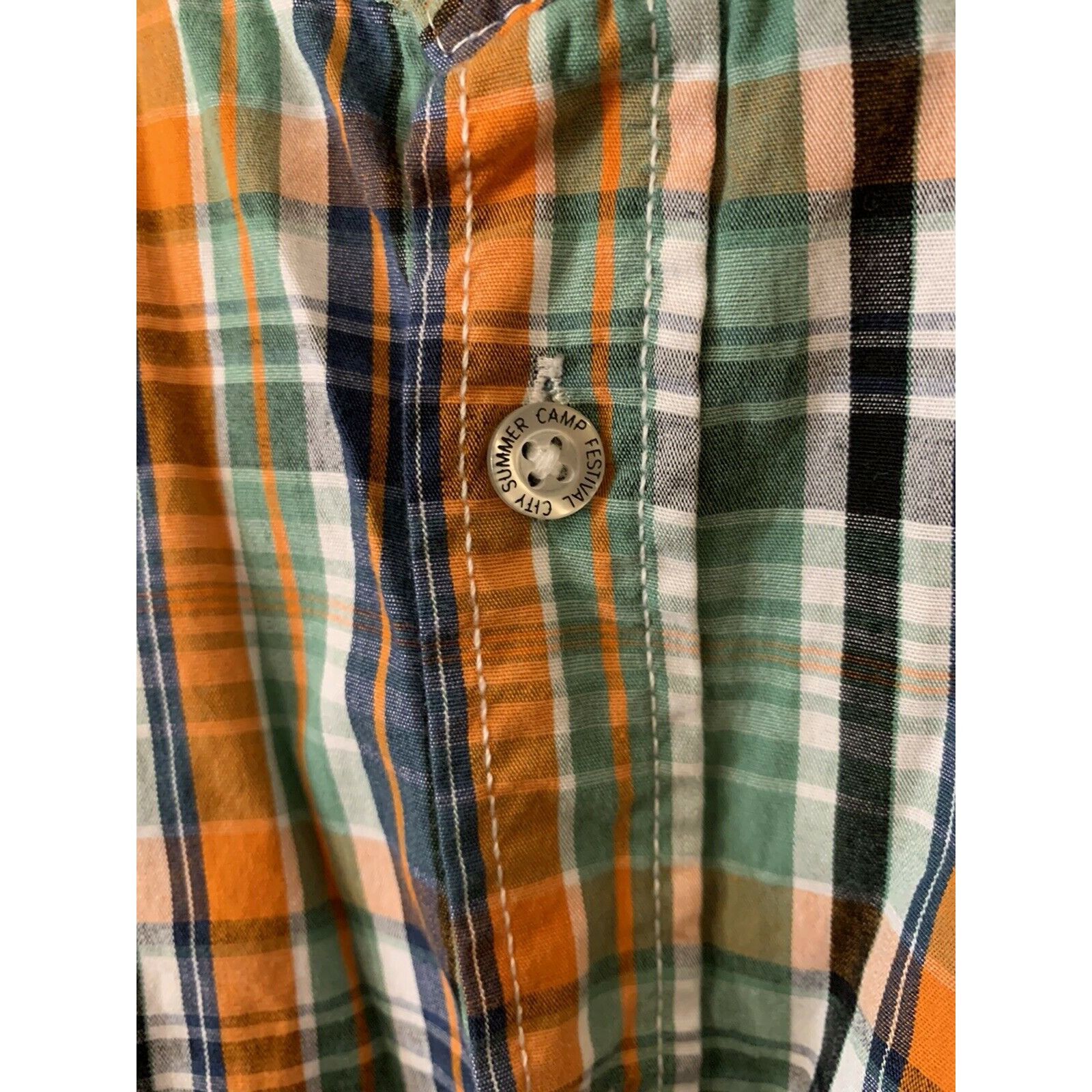 Other IDENTIC SUMMER CAMP MEN'S SHIRT SZ XXL ORANGE GREEN White Bl Size US XXL / EU 58 / 5 - 6 Thumbnail