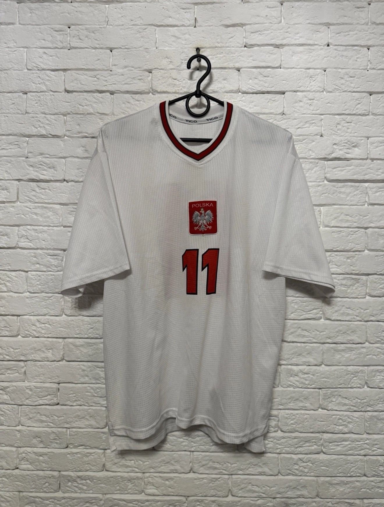 Other Vintage Tico Poland Home Jersey 11Olisadebe World Cup 2002 Size US S / EU 44-46 / 1 - 1 Thumbnail