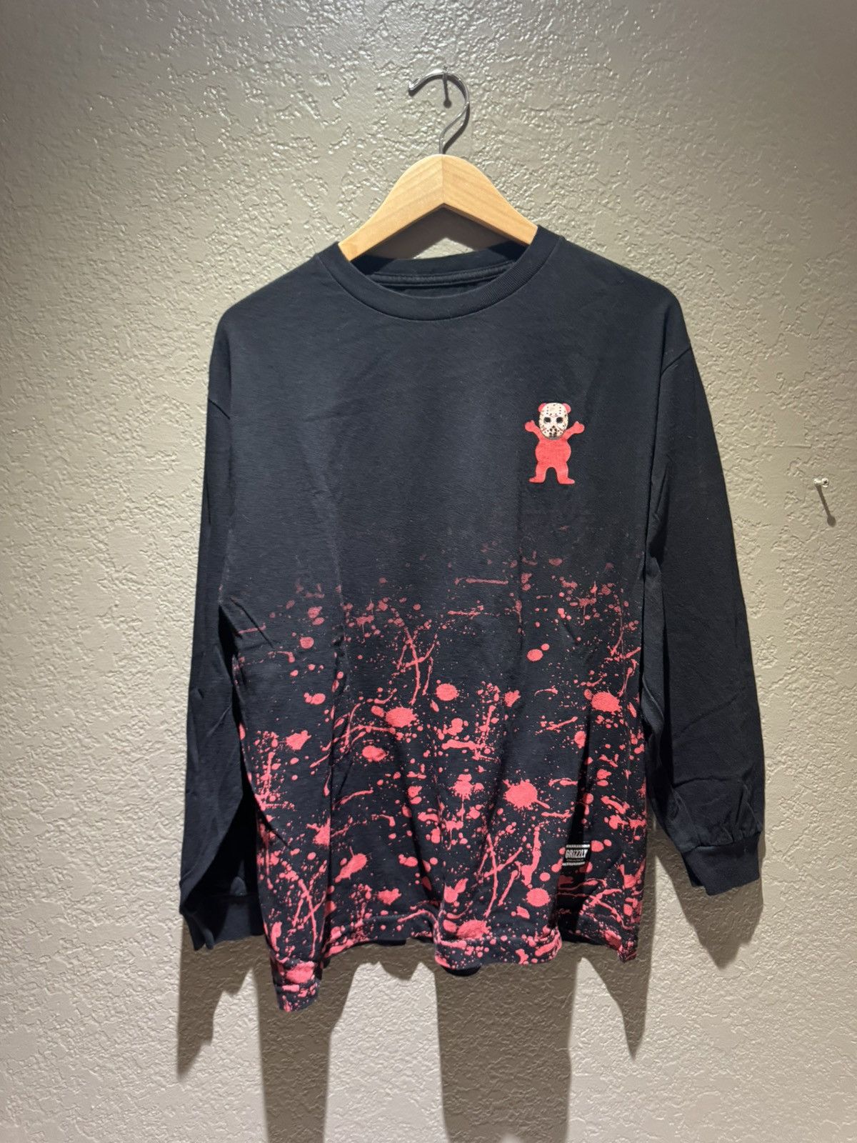 Grizzly Griptape 2010s Grizzly Grip Tape Longsleeve Bloody Jason Black Med Size US M / EU 48-50 / 2 - 1 Thumbnail