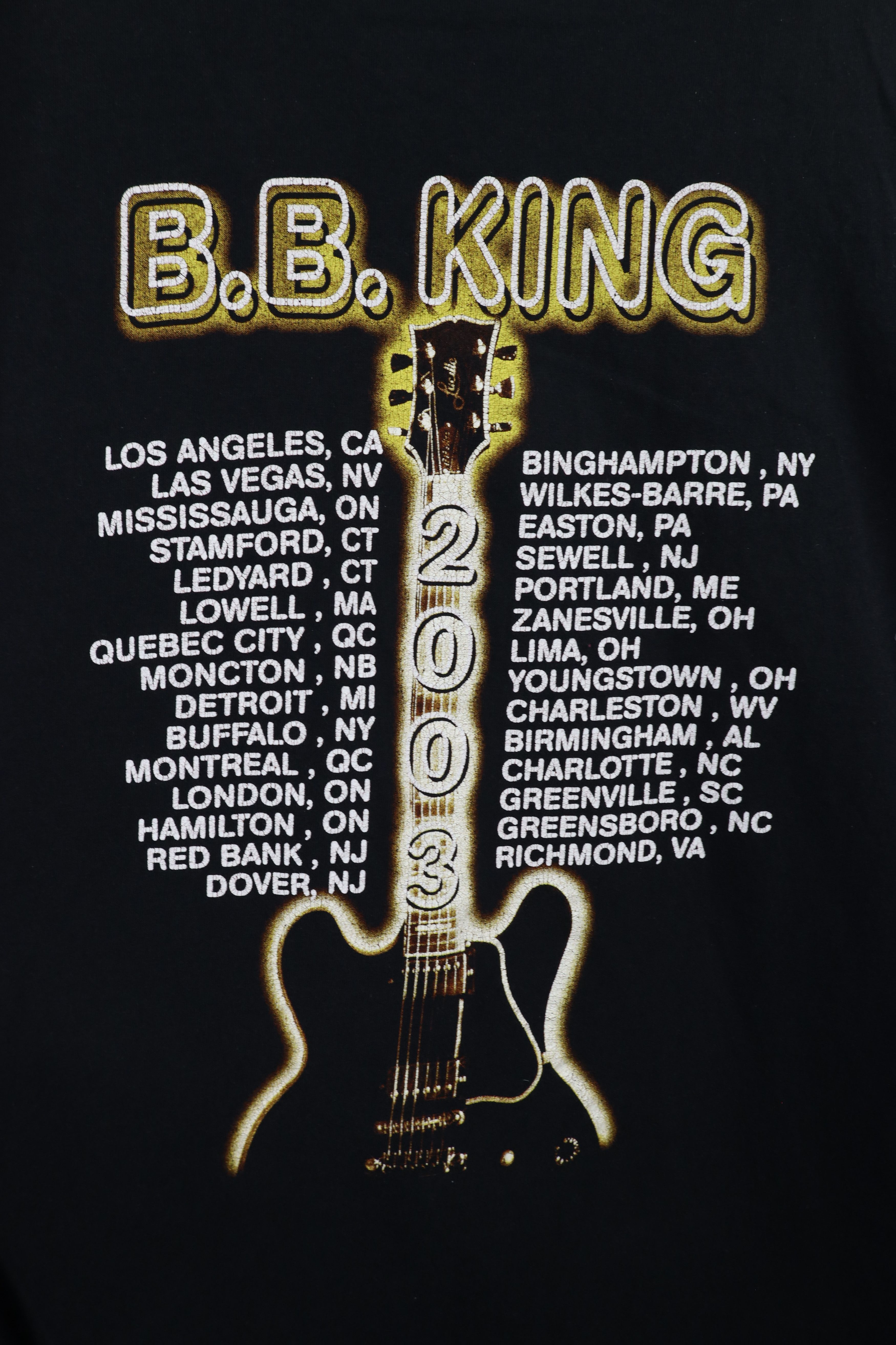 Vintage Vintage Y2K 2002 Tour BB King Blues Music Band T-Shirt Black Size US XL / EU 56 / 4 - 7 Thumbnail