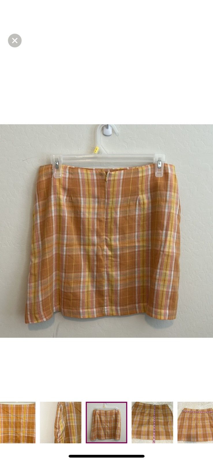 Lulus Lulus medium always sunshine plaid high waisted mini skirt Size 30" / US 8 / IT 44 - 2 Thumbnail