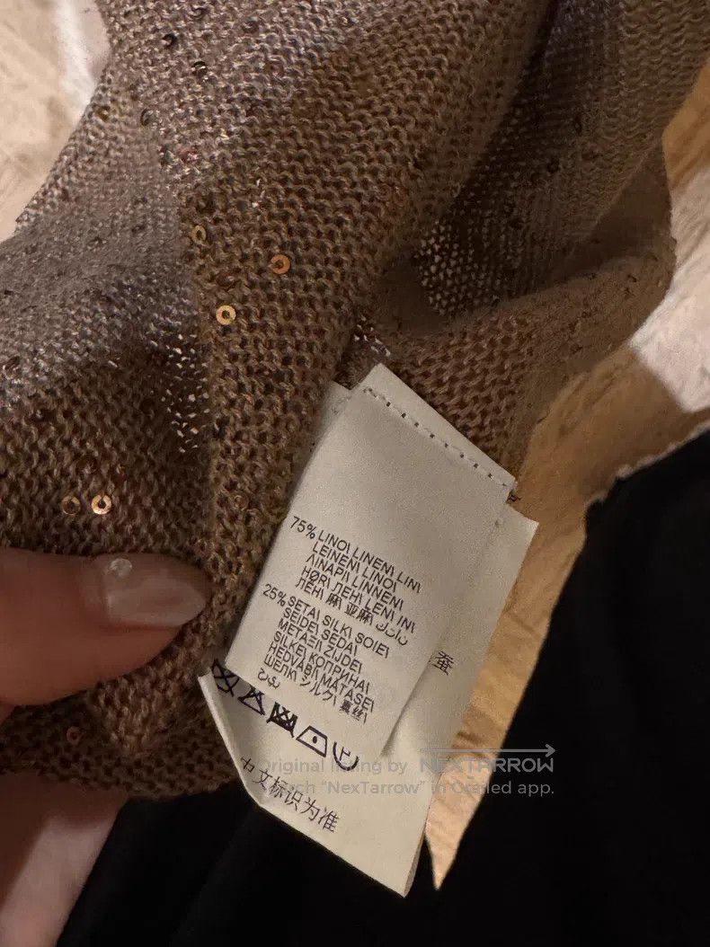 Brunello Cucinelli Brunello Cucinelli Sequined Cardigan, Linen Silk Jacket Size M / US 6-8 / IT 42-44 - 3 Thumbnail