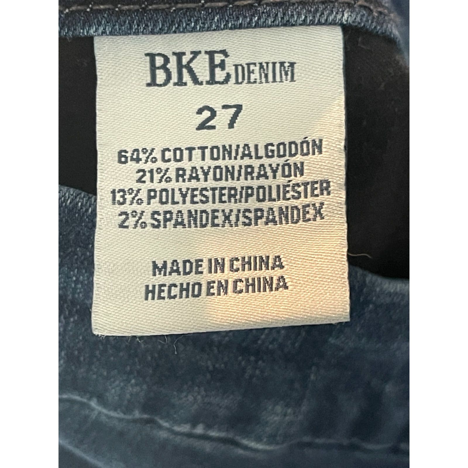 BKE BKE Parker Jeans Womens 28 Regular Denim High Rise Ankle Skinny Blue 5-Pocket University Belt Loops Shoes? Size 28" / US 6 / IT 42 - 3 Thumbnail