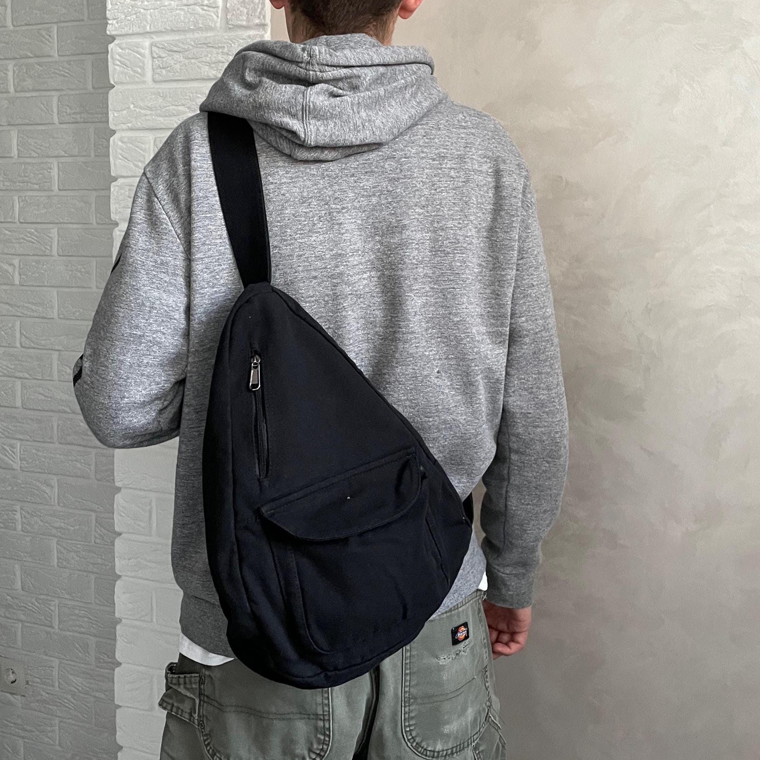 Other Canvas Sling Bag Crossbody Travel Backpack One Strap alt Size ONE SIZE - 1 Thumbnail