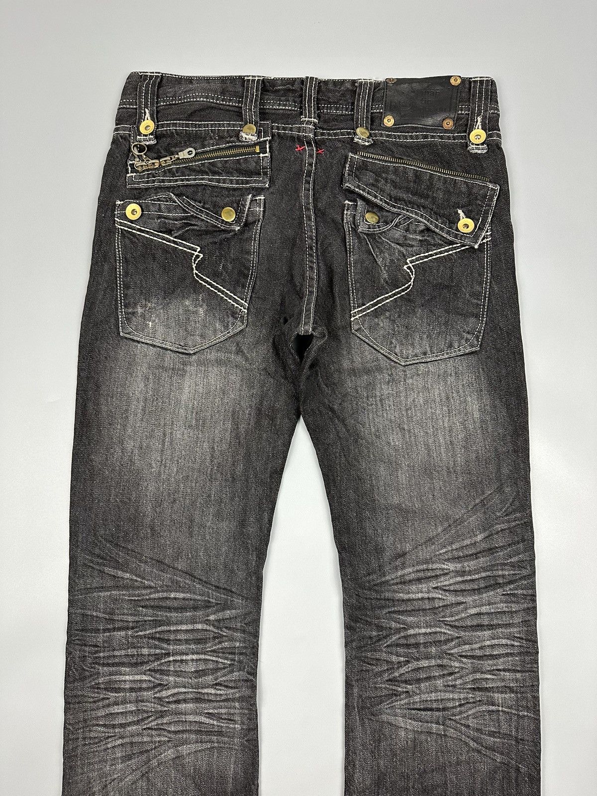 If Six Was Nine × Le Grande Bleu (L.G.B.) × semanticdesign 🔥Seditionaries🔥Distressed Semantic Design Denim Size US 32 / EU 48 - 6 Thumbnail