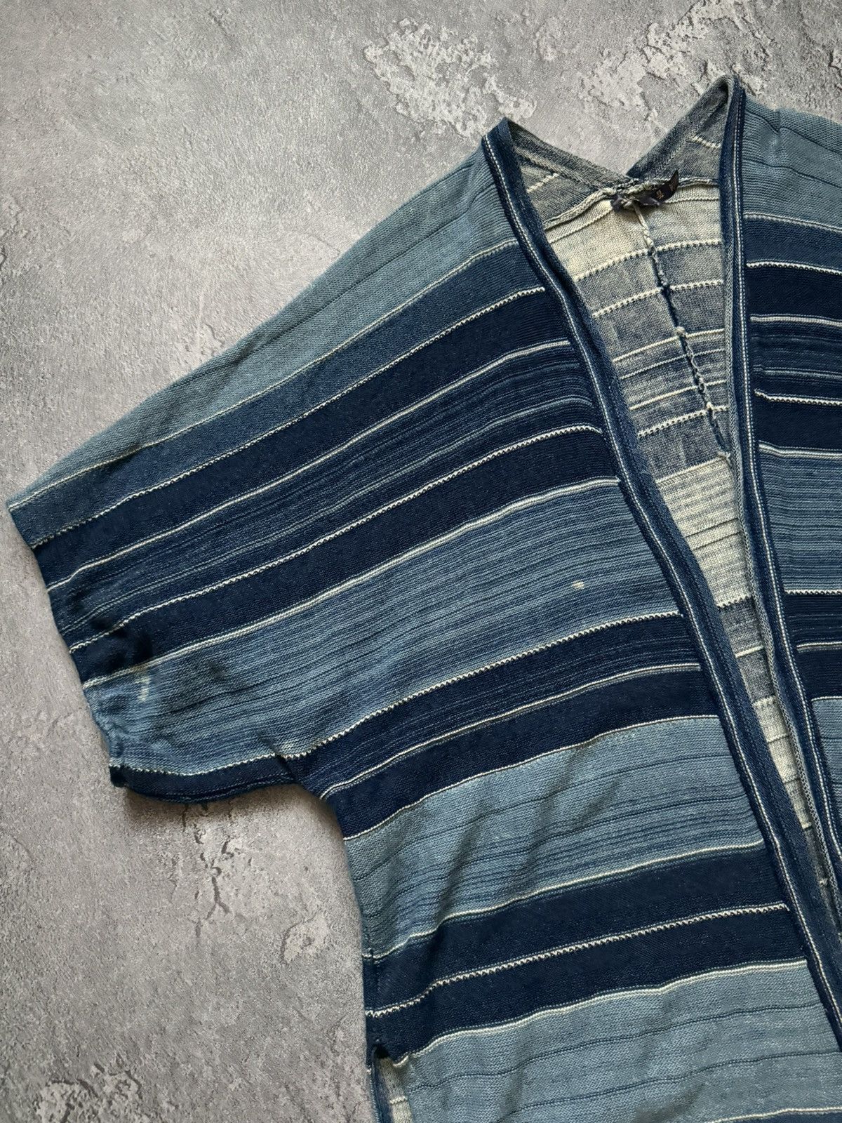 Polo Ralph Lauren × Vintage Polo Ralph Lauren L striped knitwear cape sweater poncho Size L / US 10 / IT 46 - 5 Thumbnail